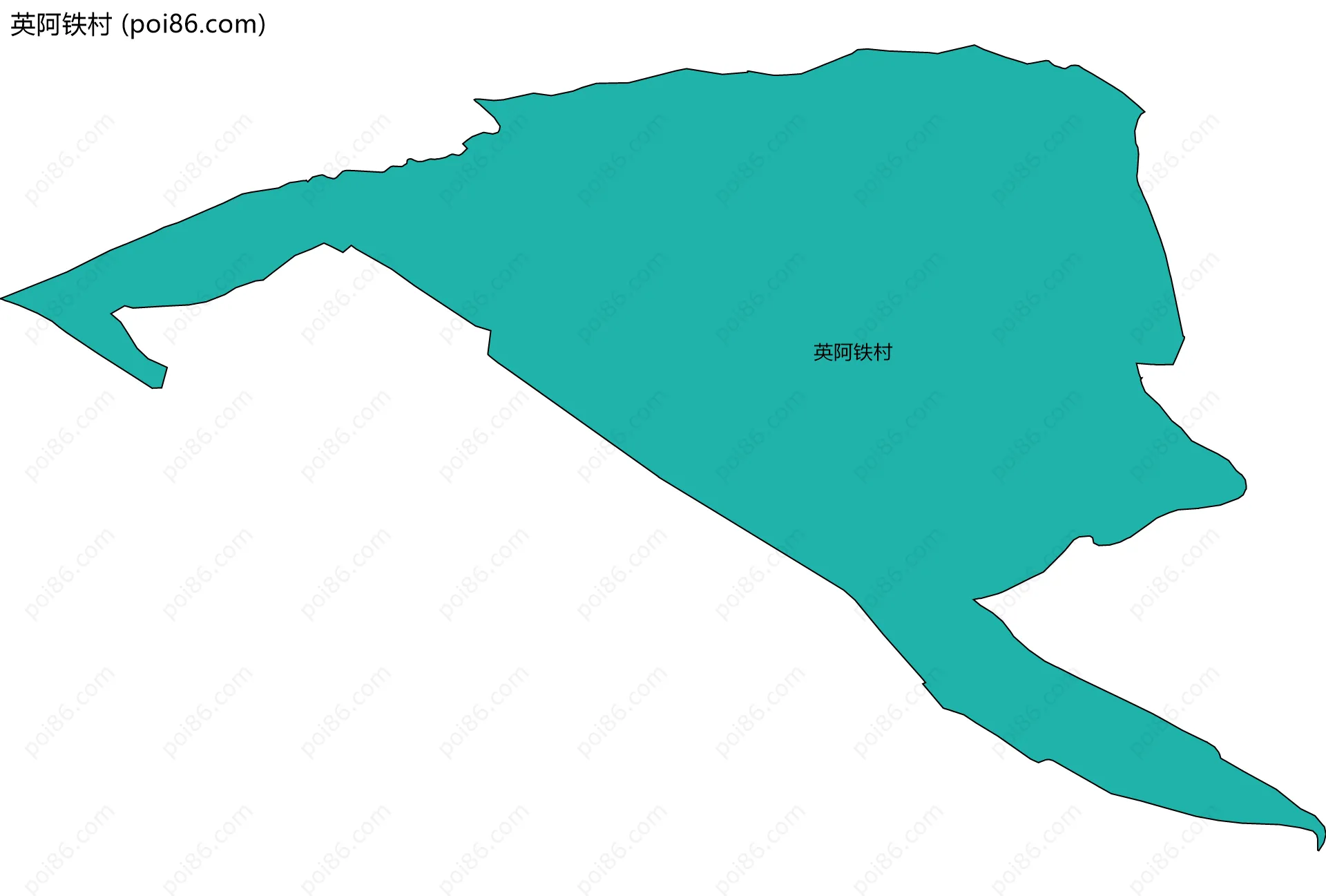 英阿铁村边界地图