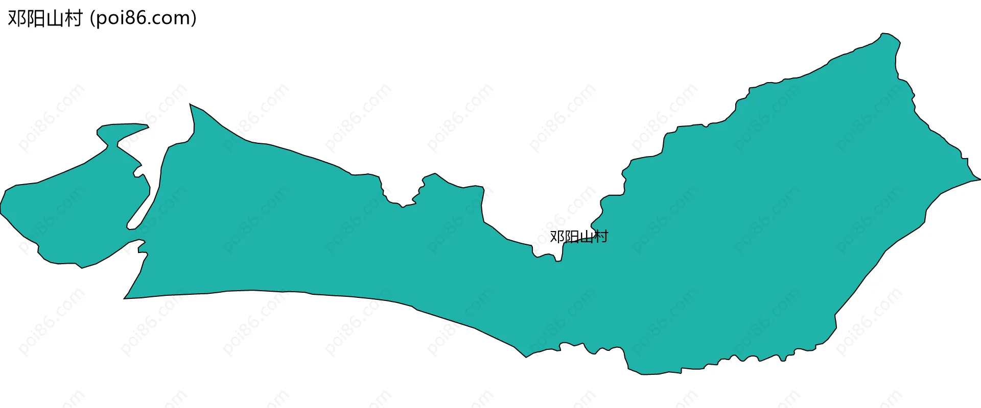 邓阳山村边界地图