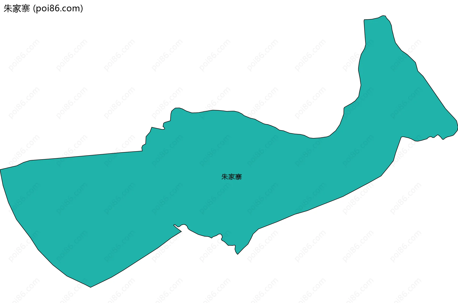 朱家寨边界地图