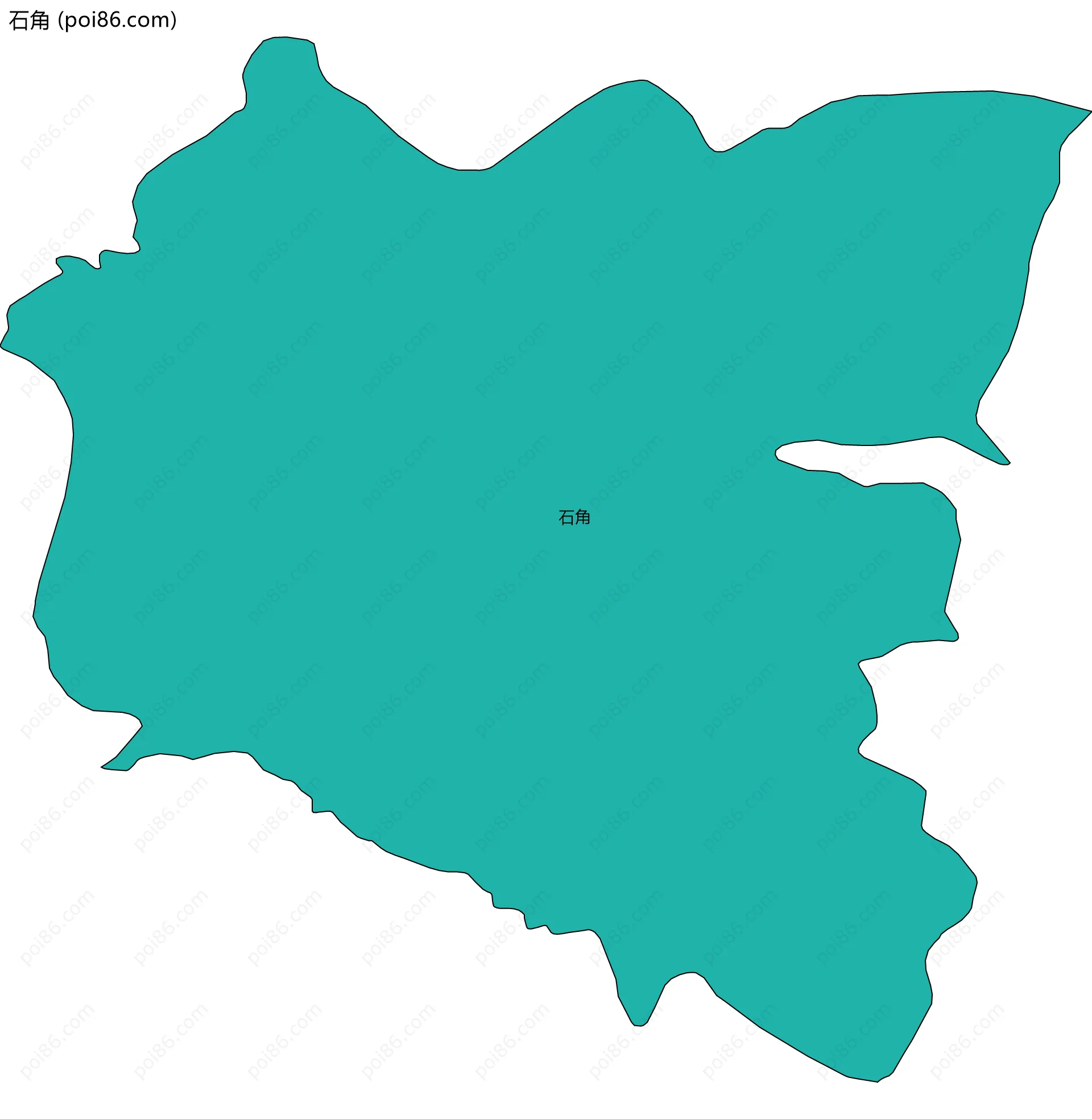 石角边界地图