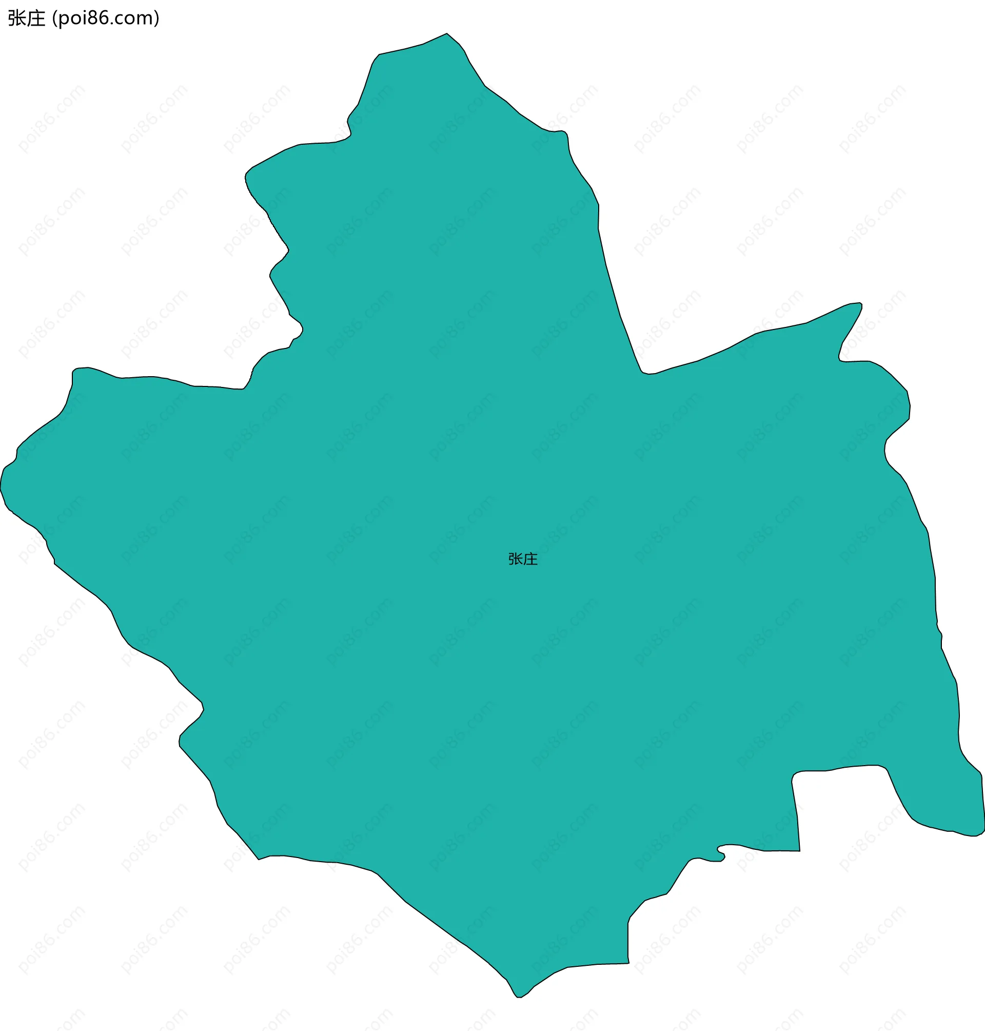 张庄边界地图