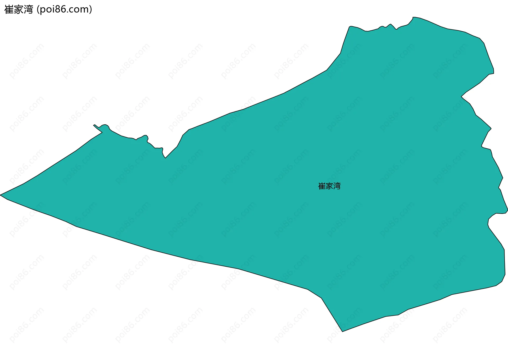 崔家湾边界地图