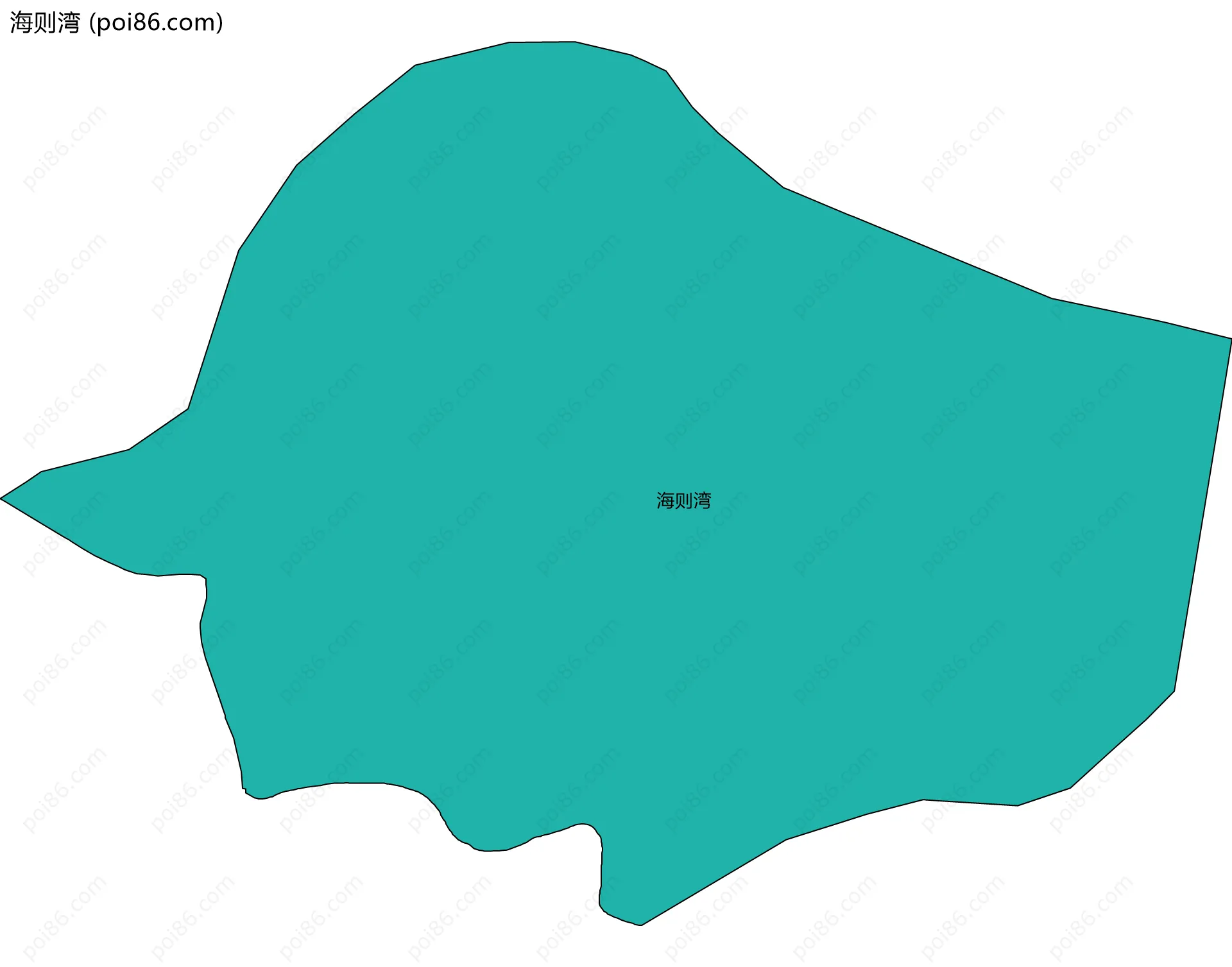 海则湾边界地图