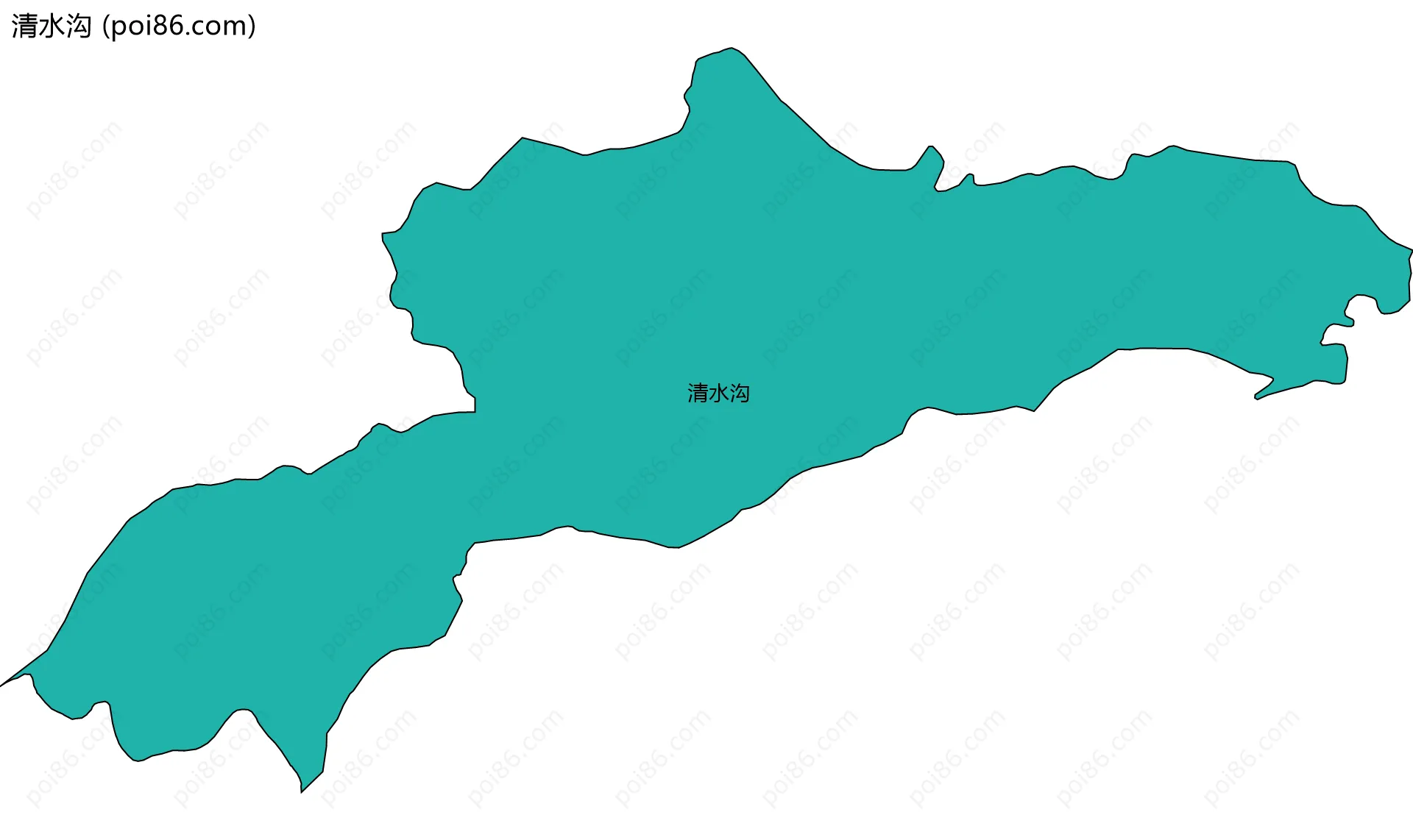 清水沟边界地图