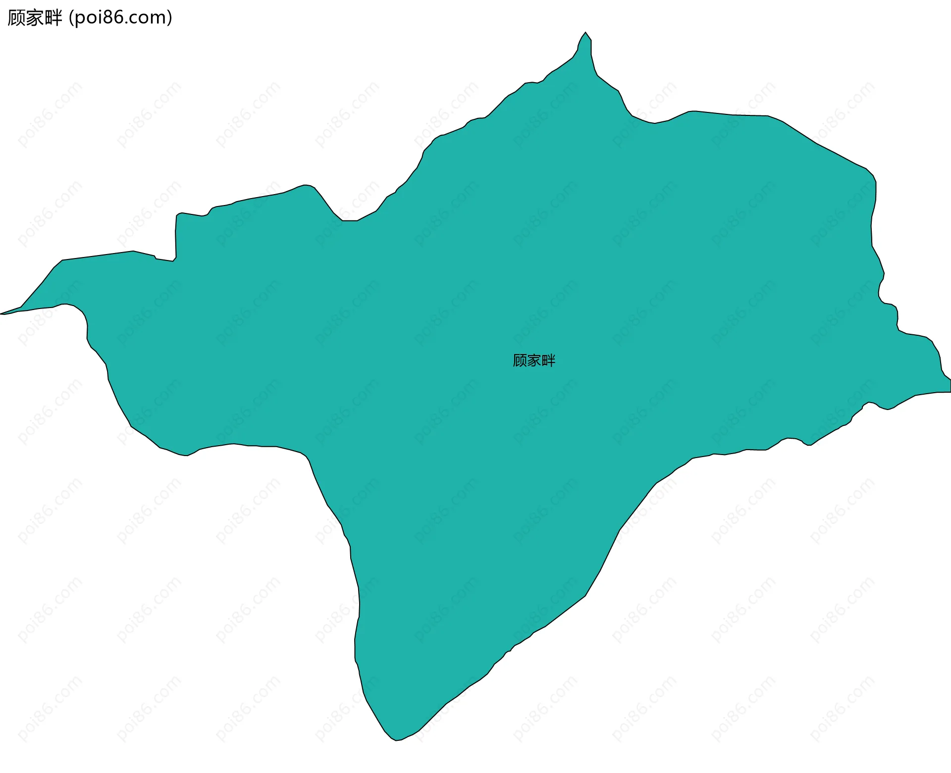 顾家畔边界地图