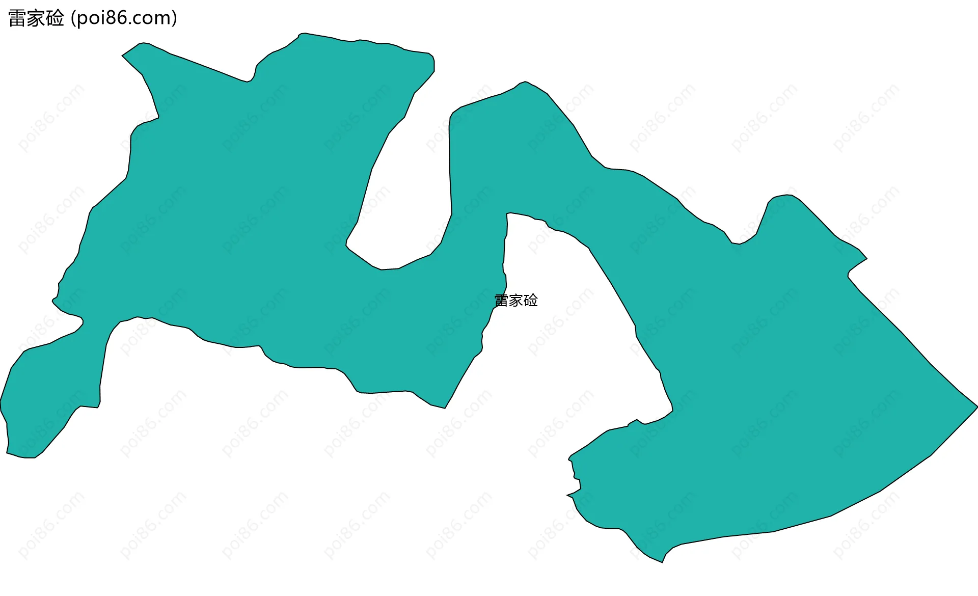 雷家硷边界地图