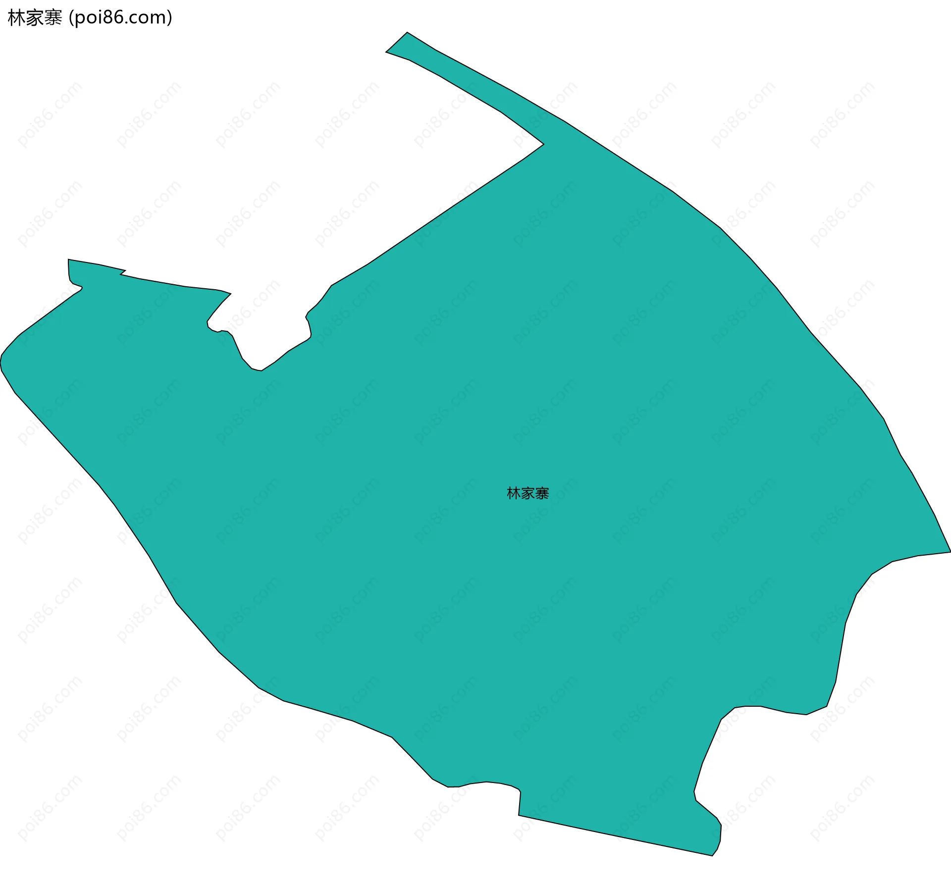 林家寨边界地图