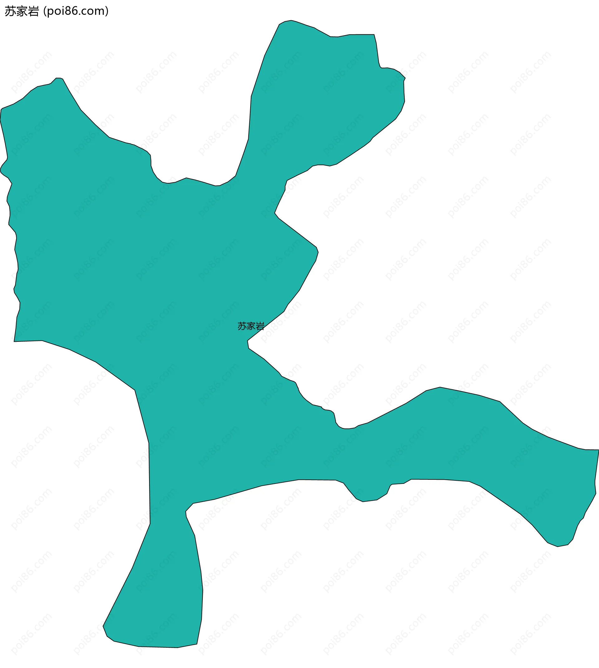 苏家岩边界地图