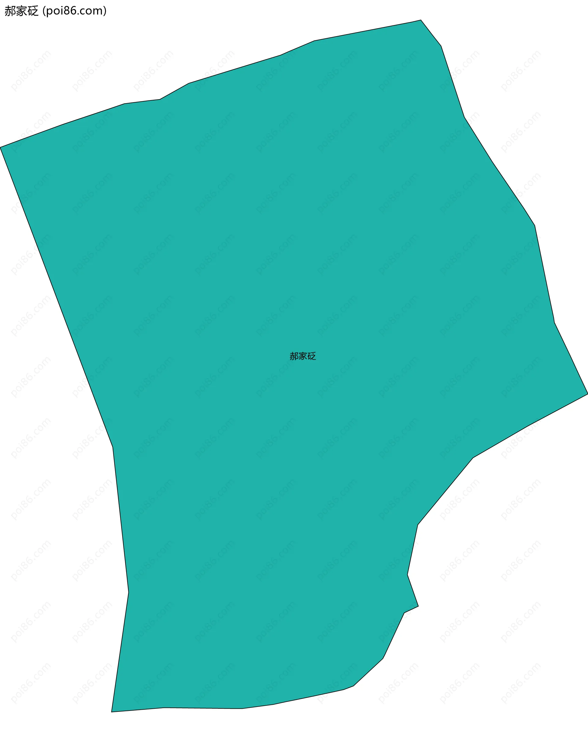 郝家砭边界地图