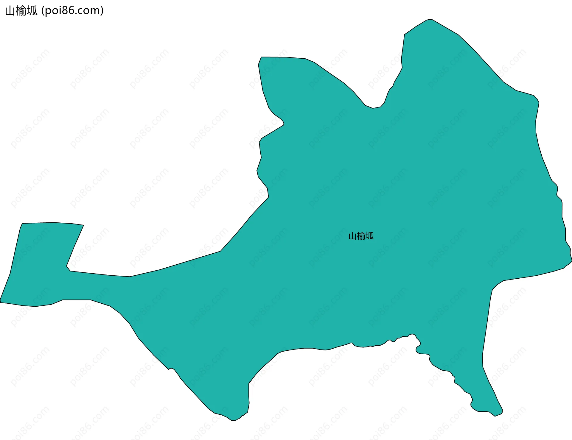 山榆坬边界地图