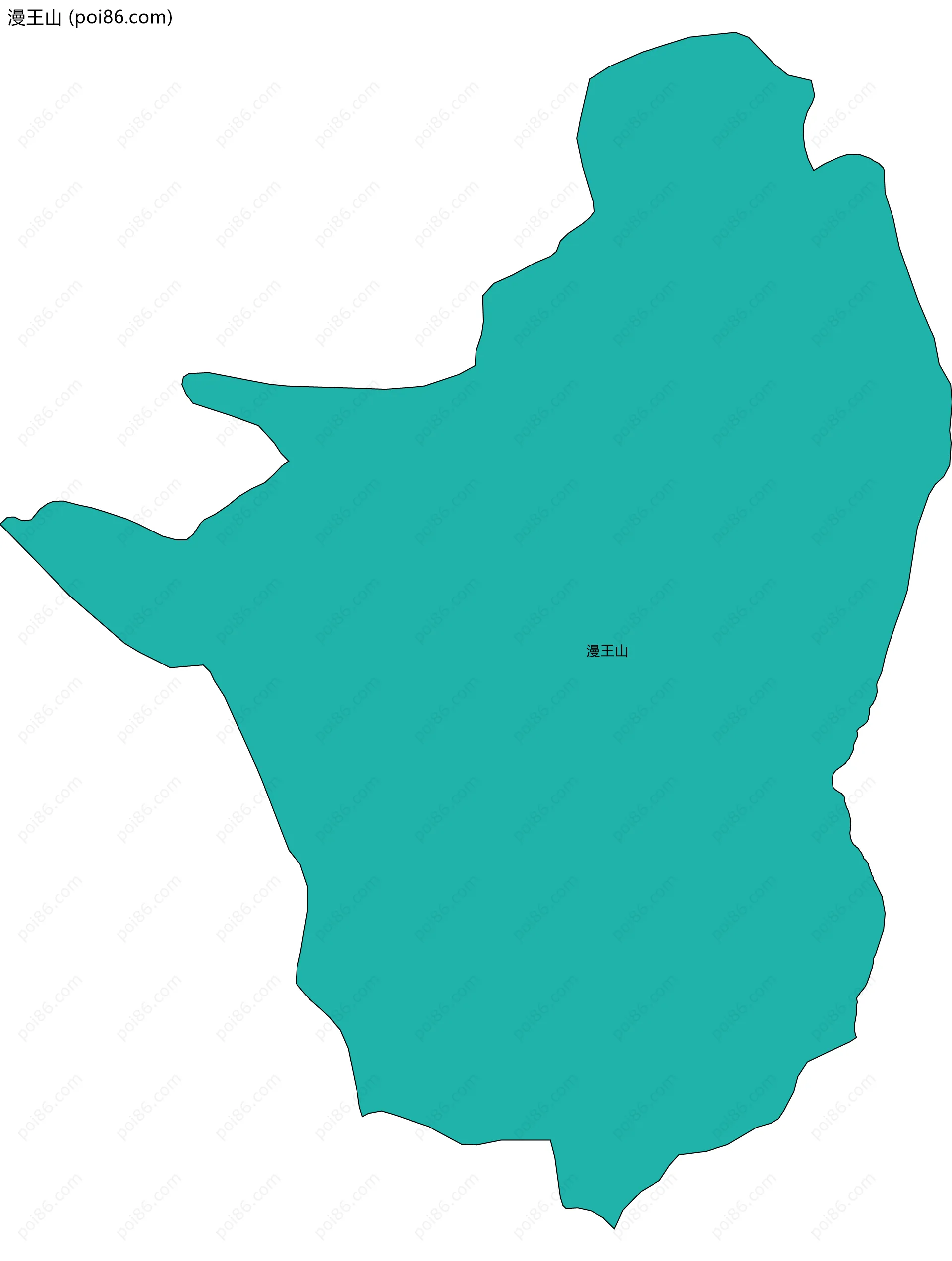漫王山边界地图
