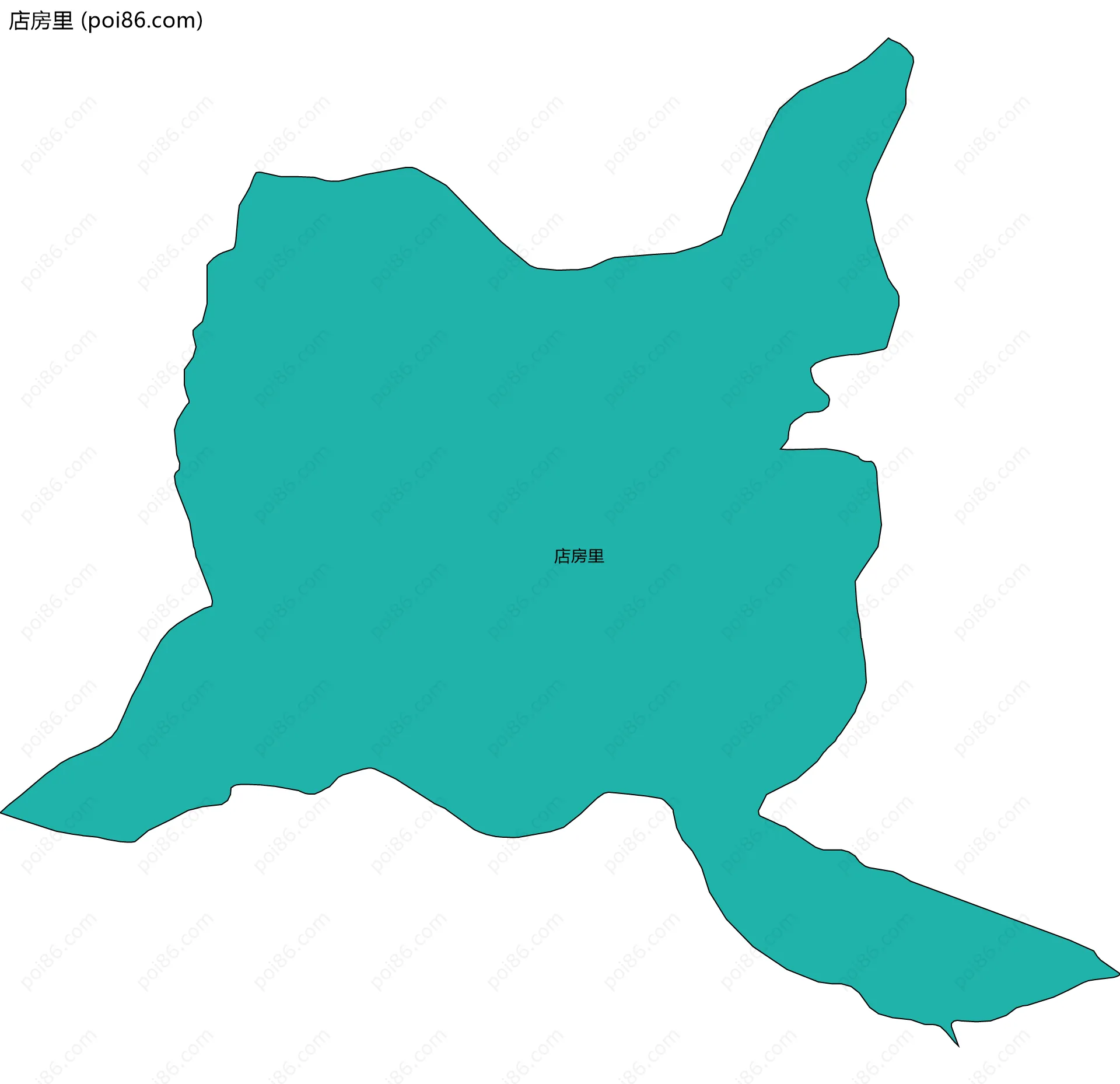 店房里边界地图