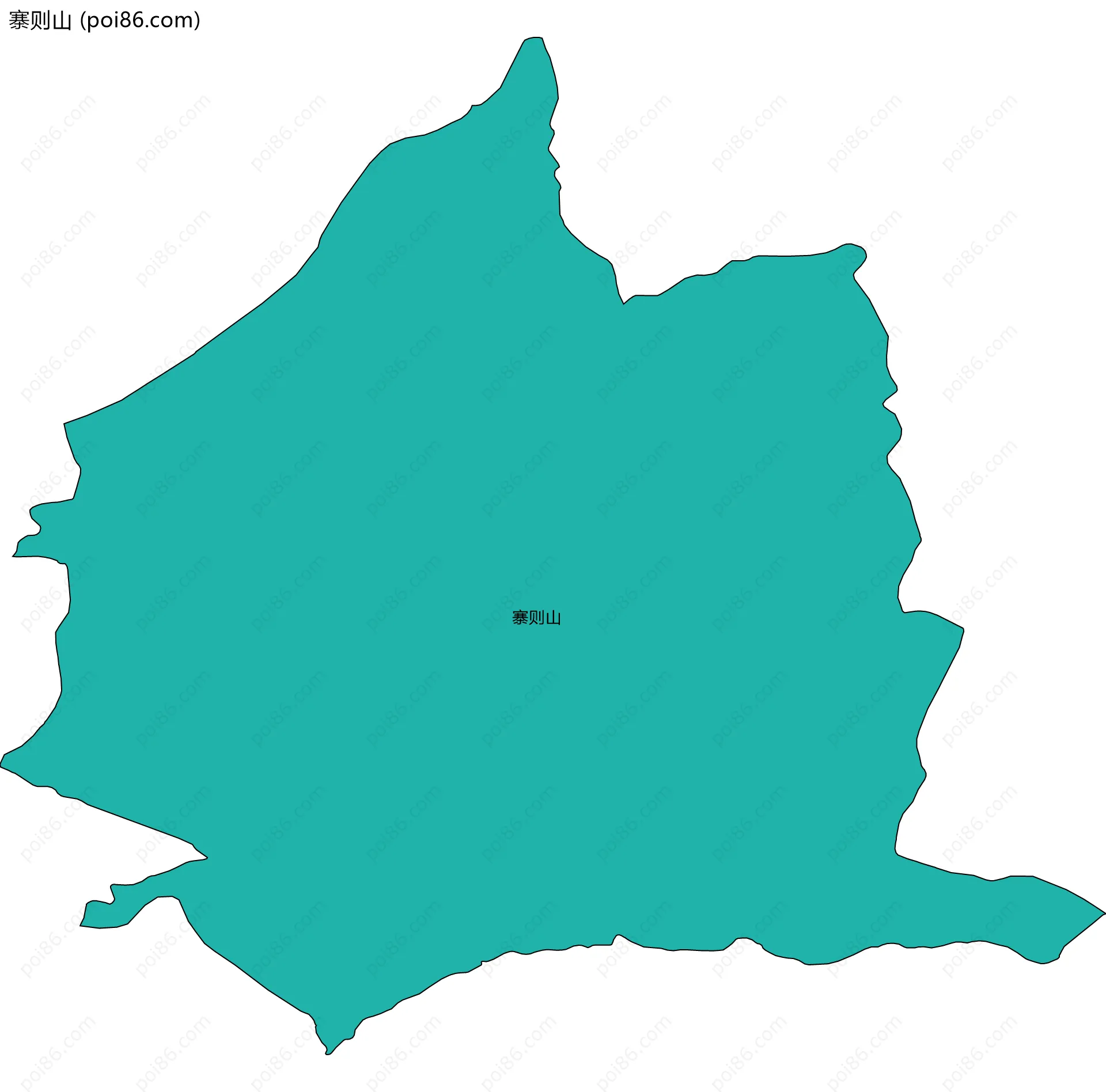 寨则山边界地图