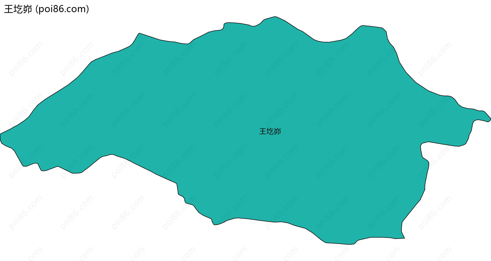 王圪峁边界地图