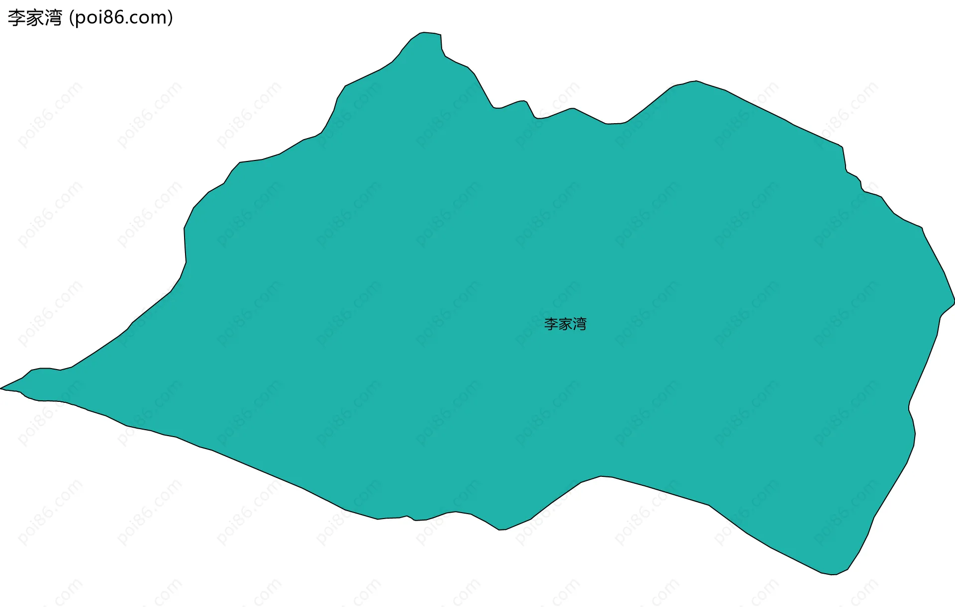 李家湾边界地图