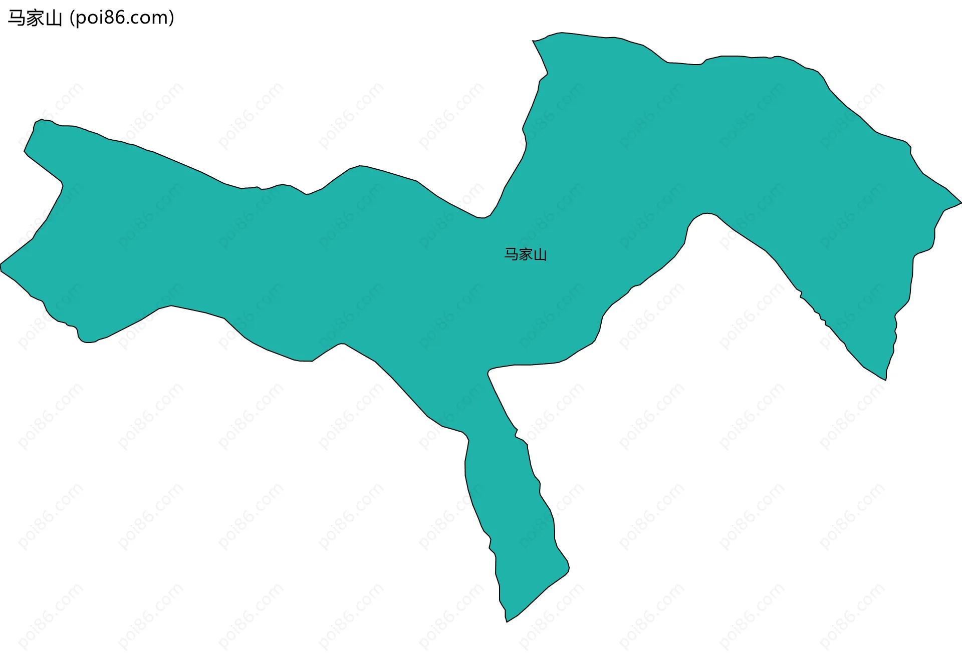 马家山边界地图