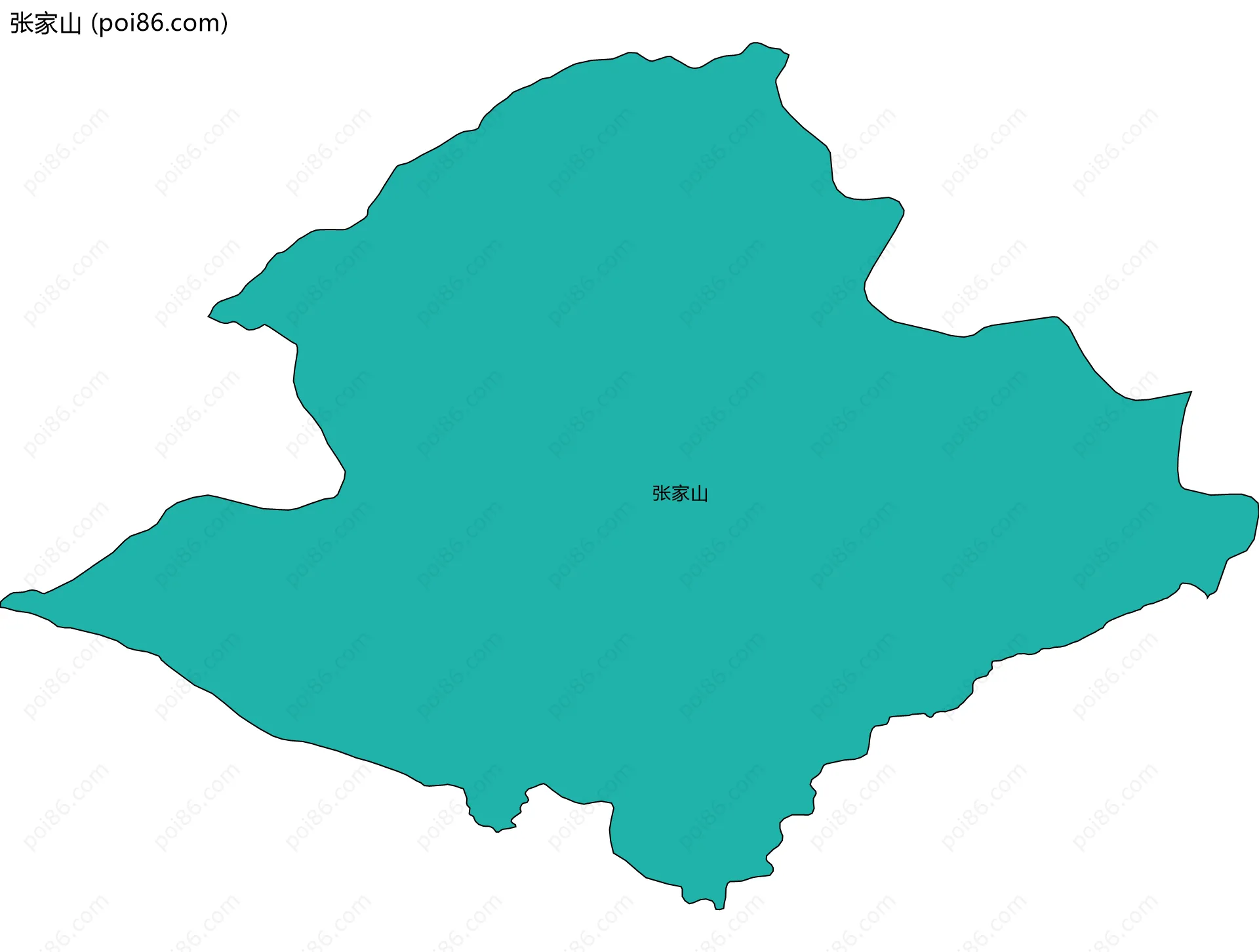 张家山边界地图