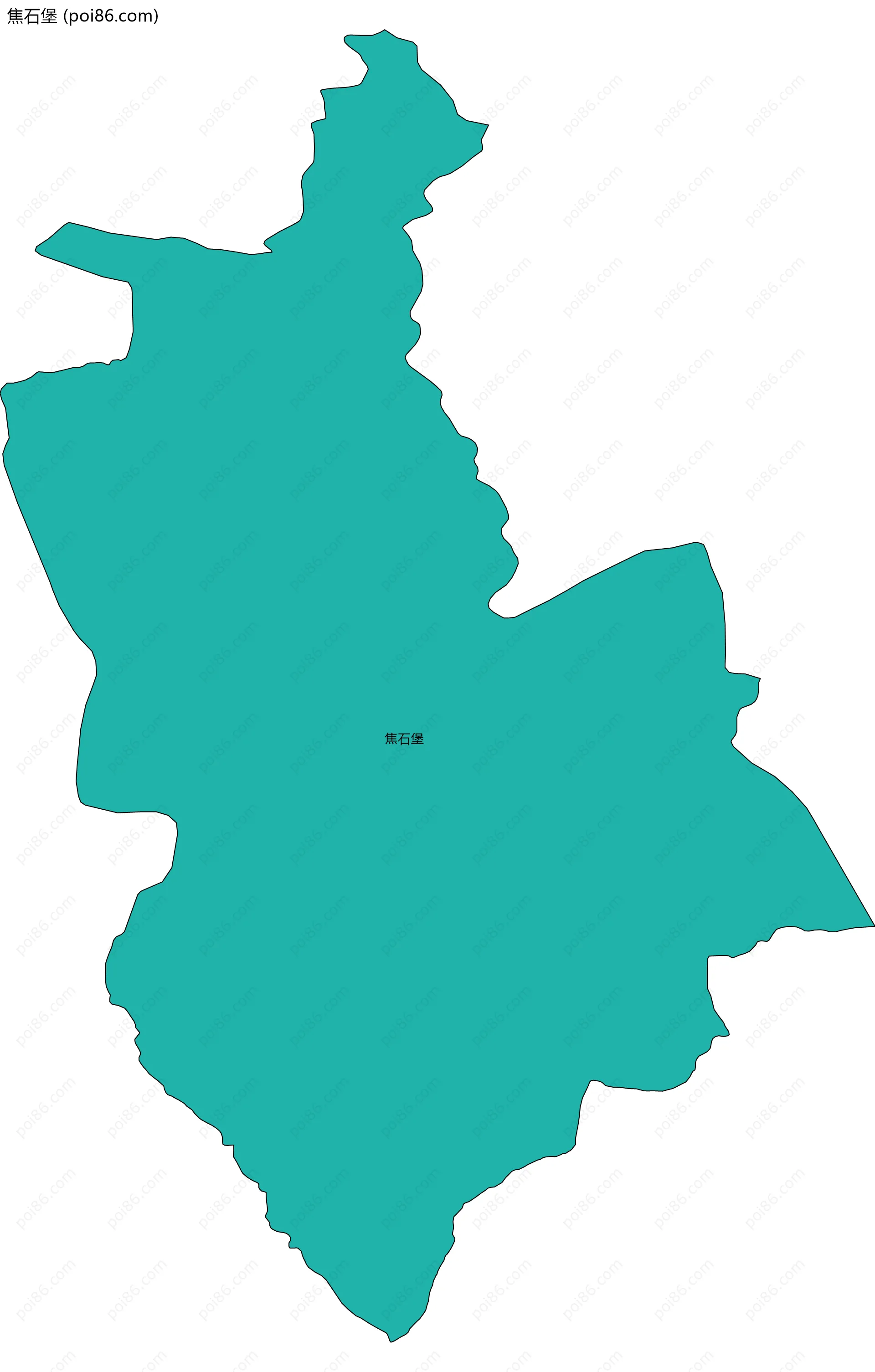 焦石堡边界地图