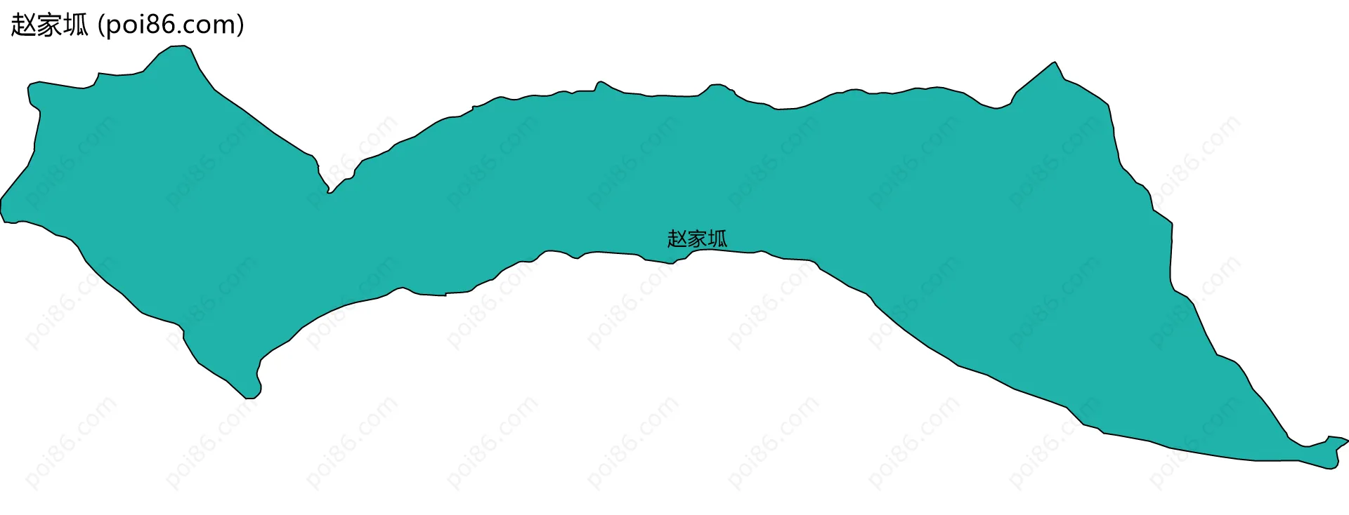 赵家坬边界地图