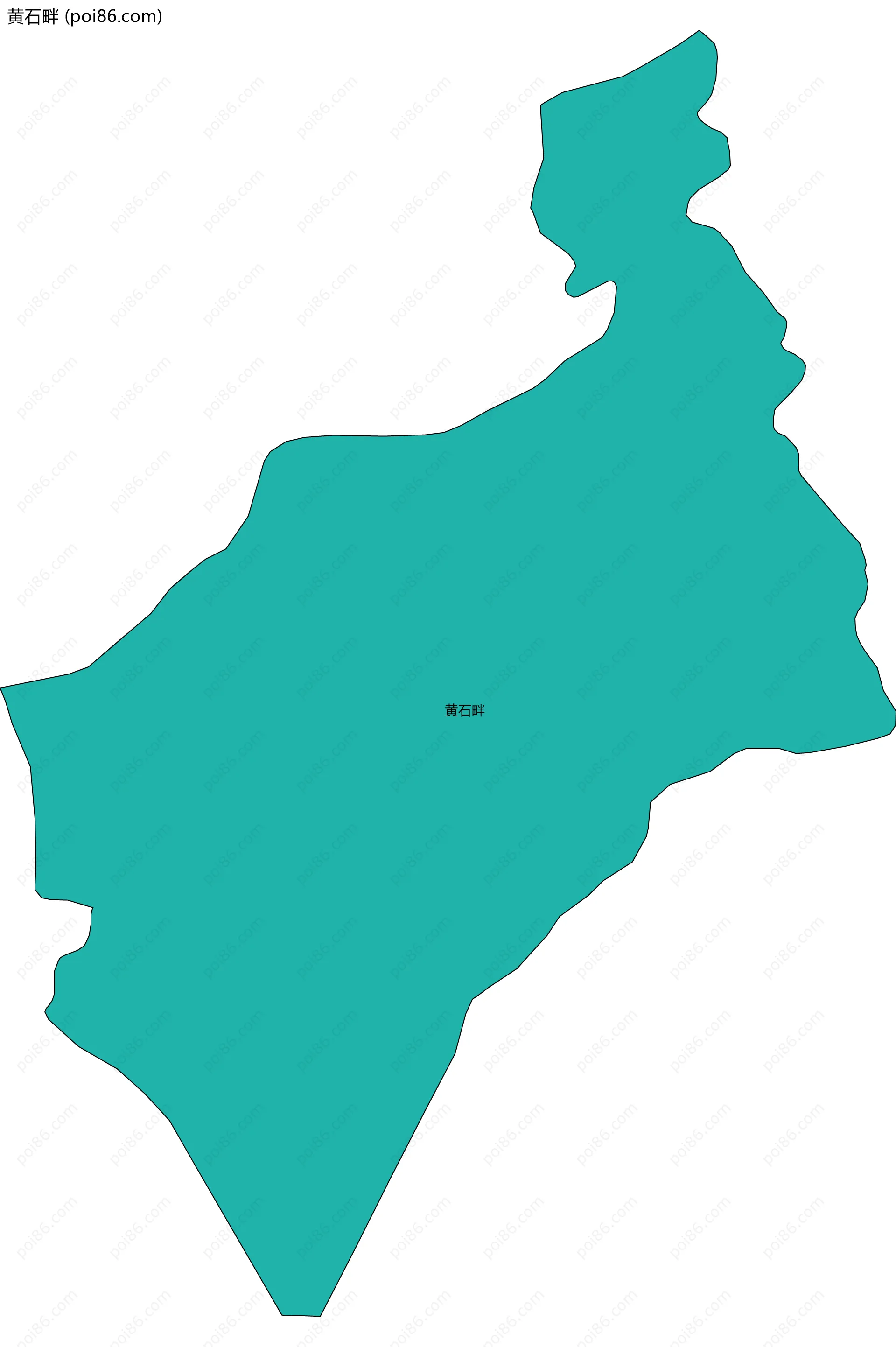 黄石畔边界地图