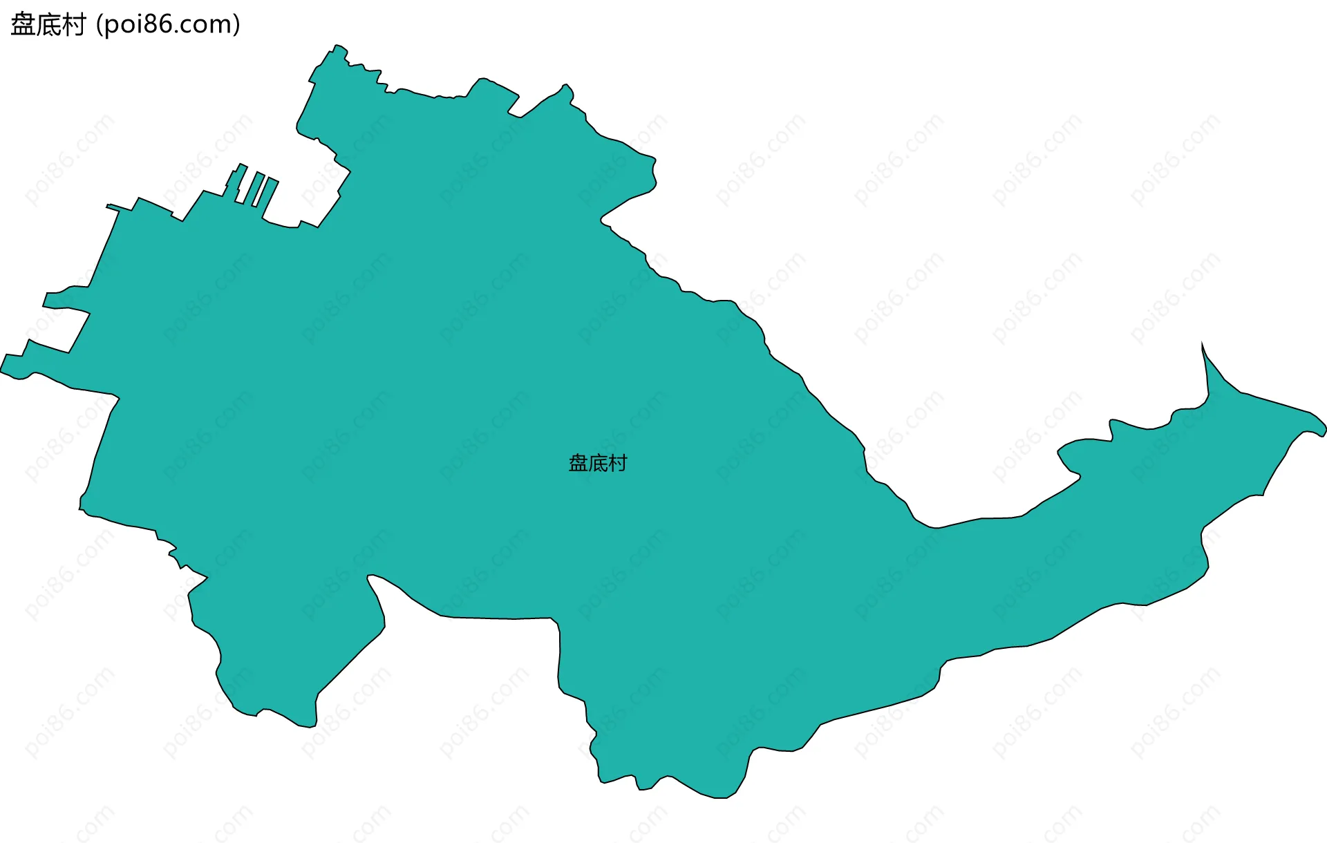 盘底村边界地图