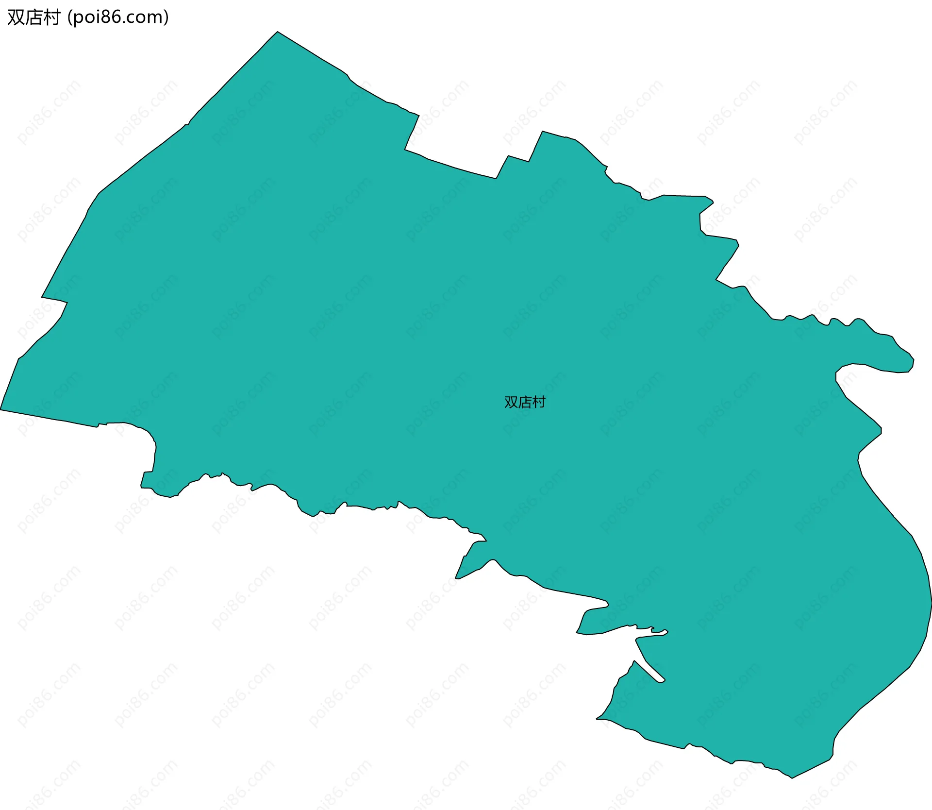 双店村边界地图