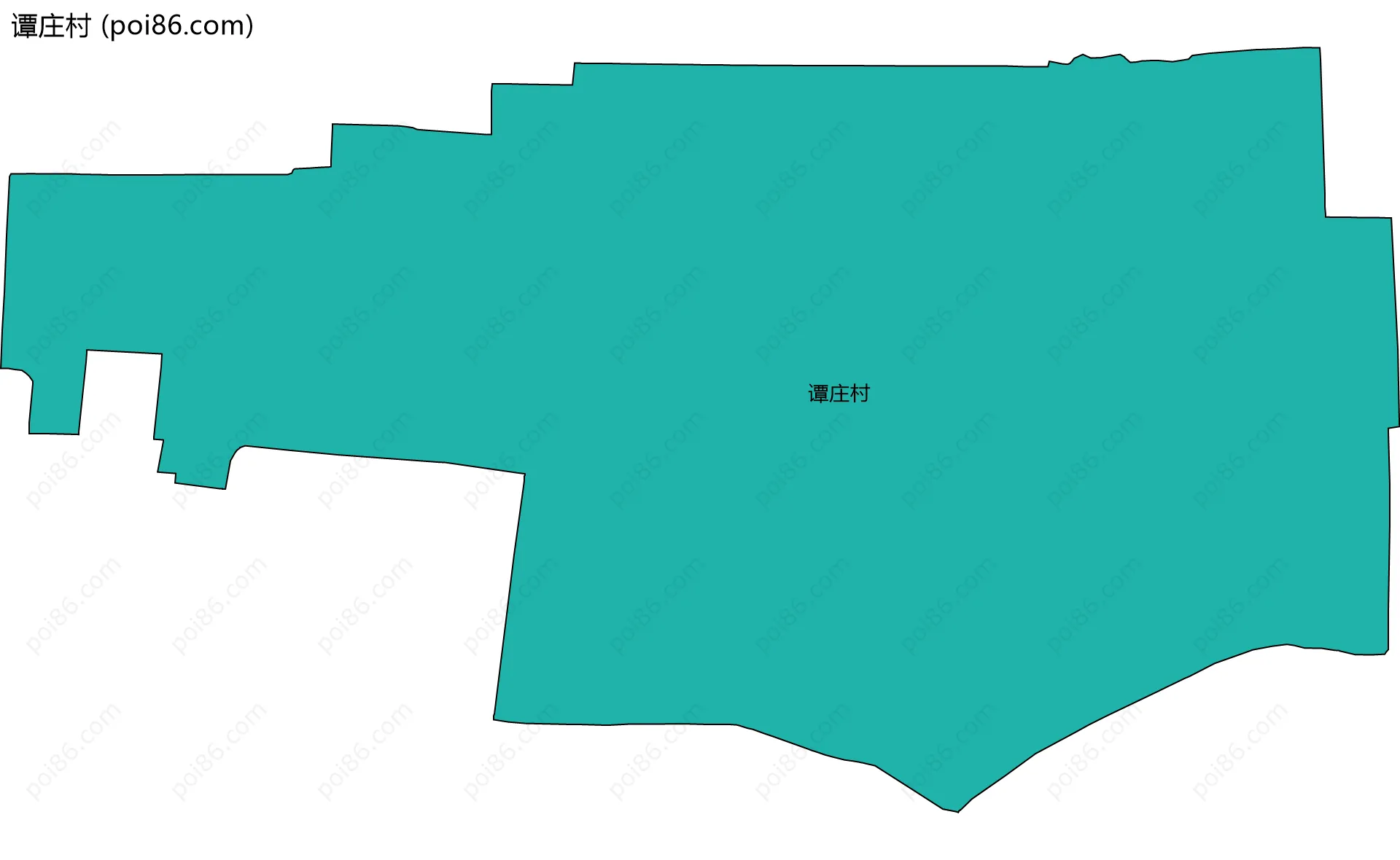 谭庄村边界地图
