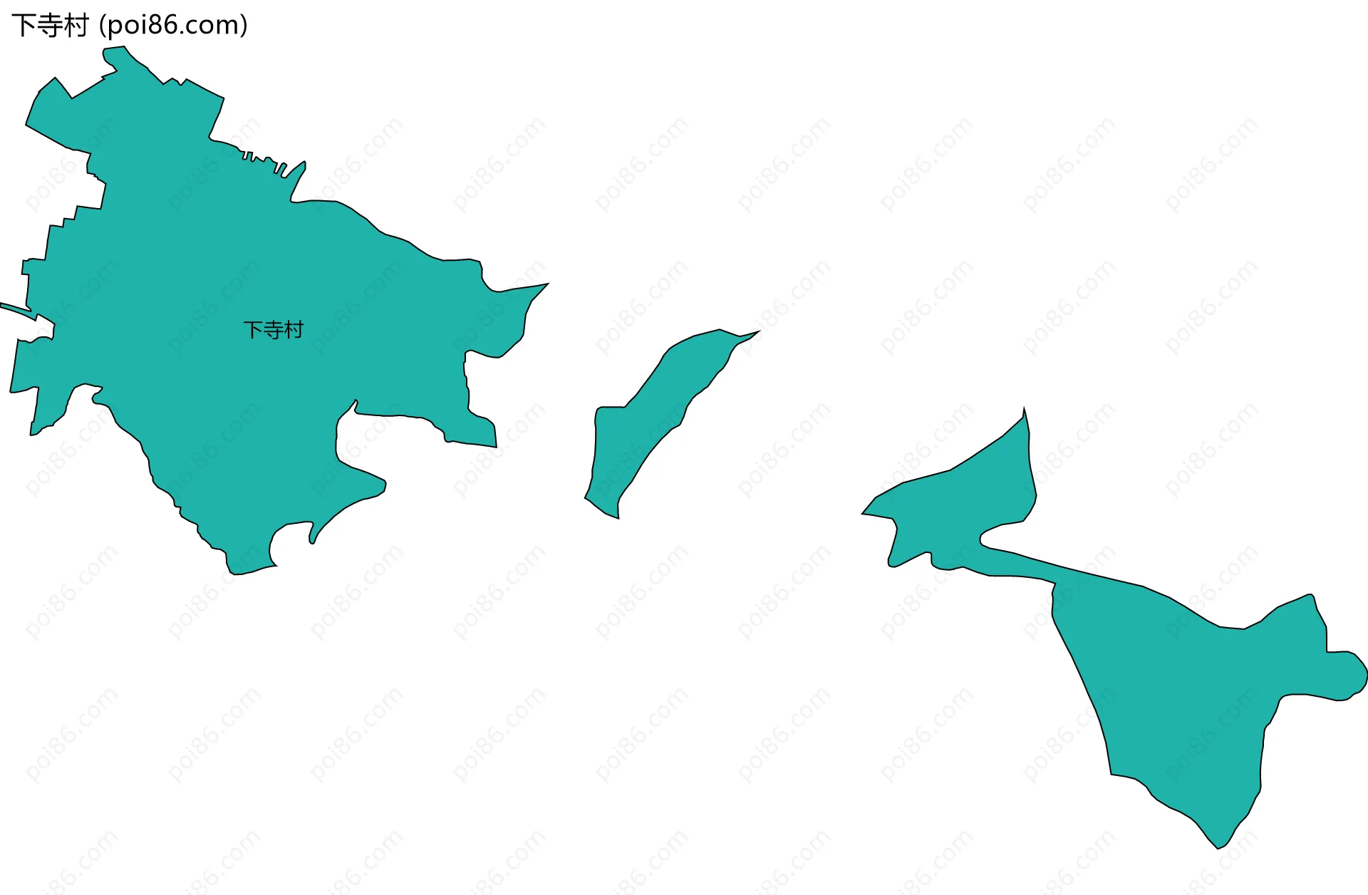 下寺村边界地图
