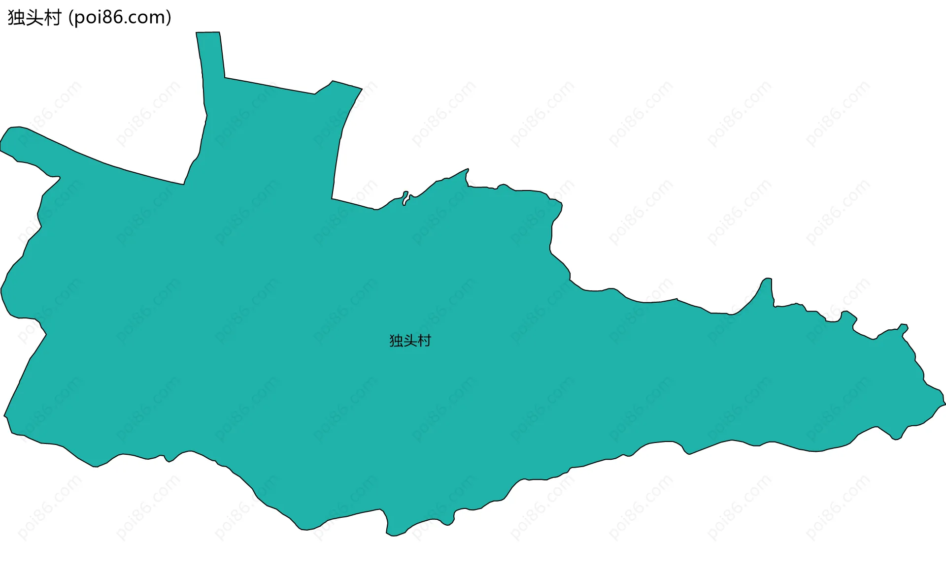 独头村边界地图
