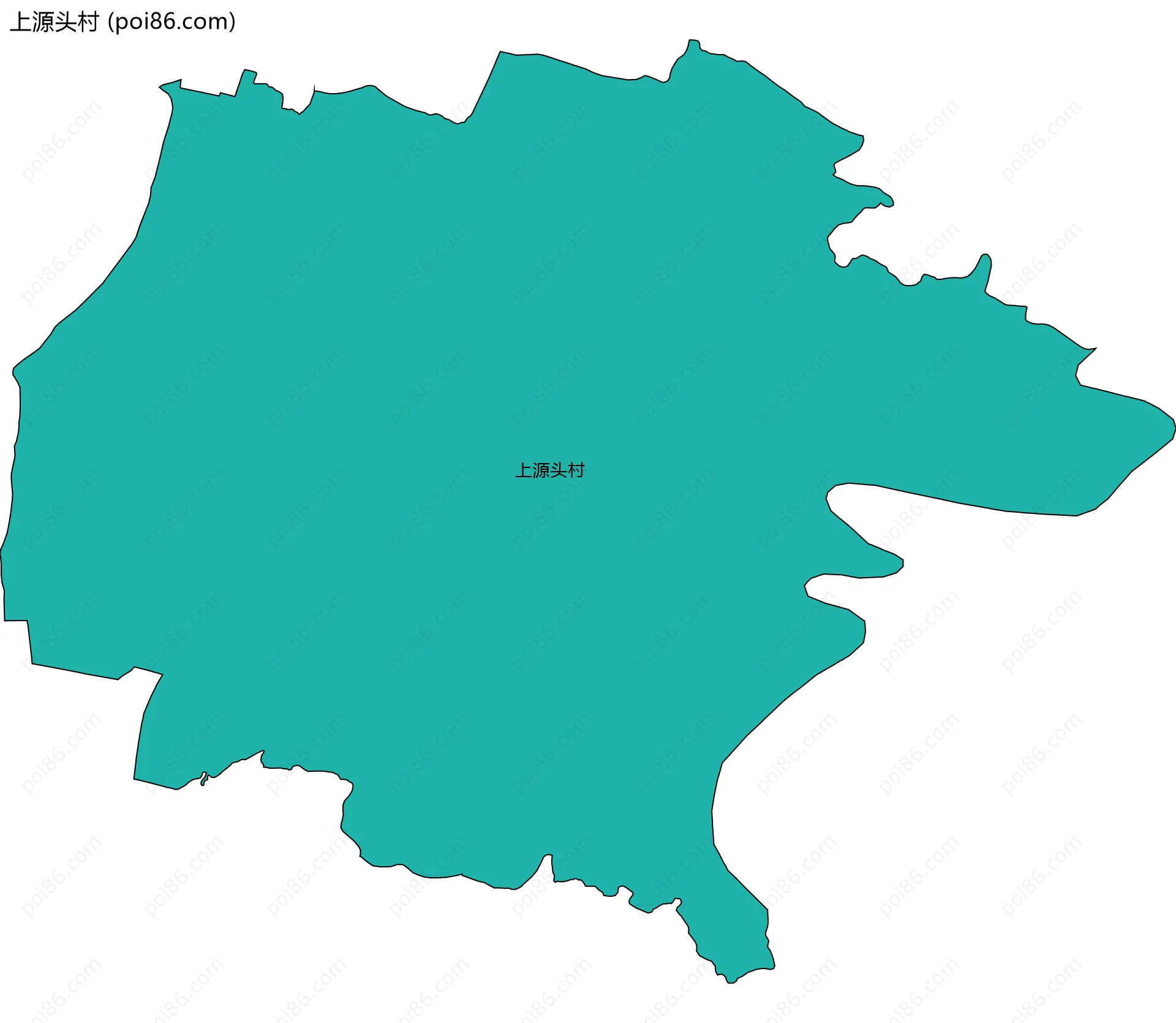 上源头村边界地图