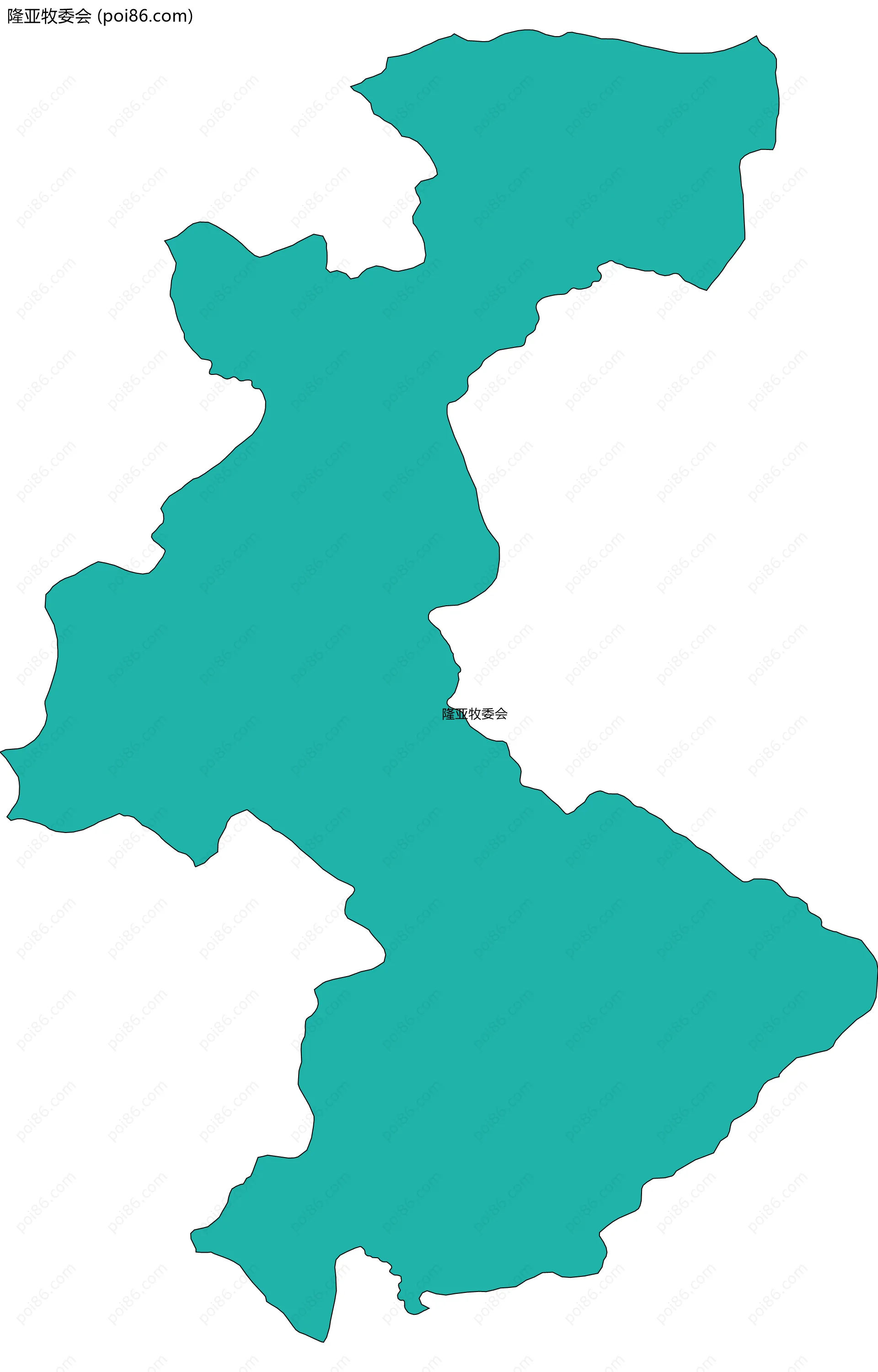 隆亚牧委会边界地图