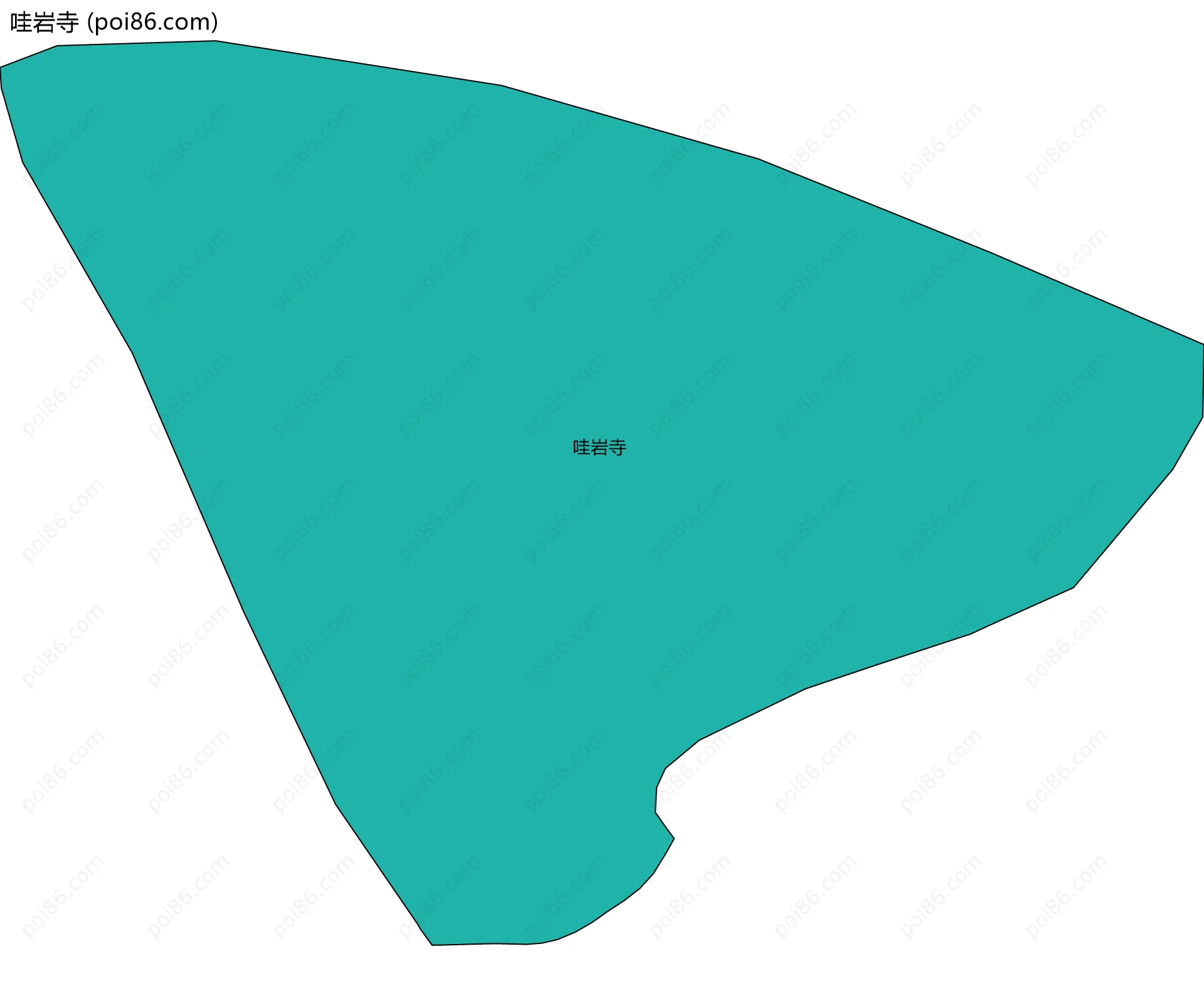 哇岩寺边界地图