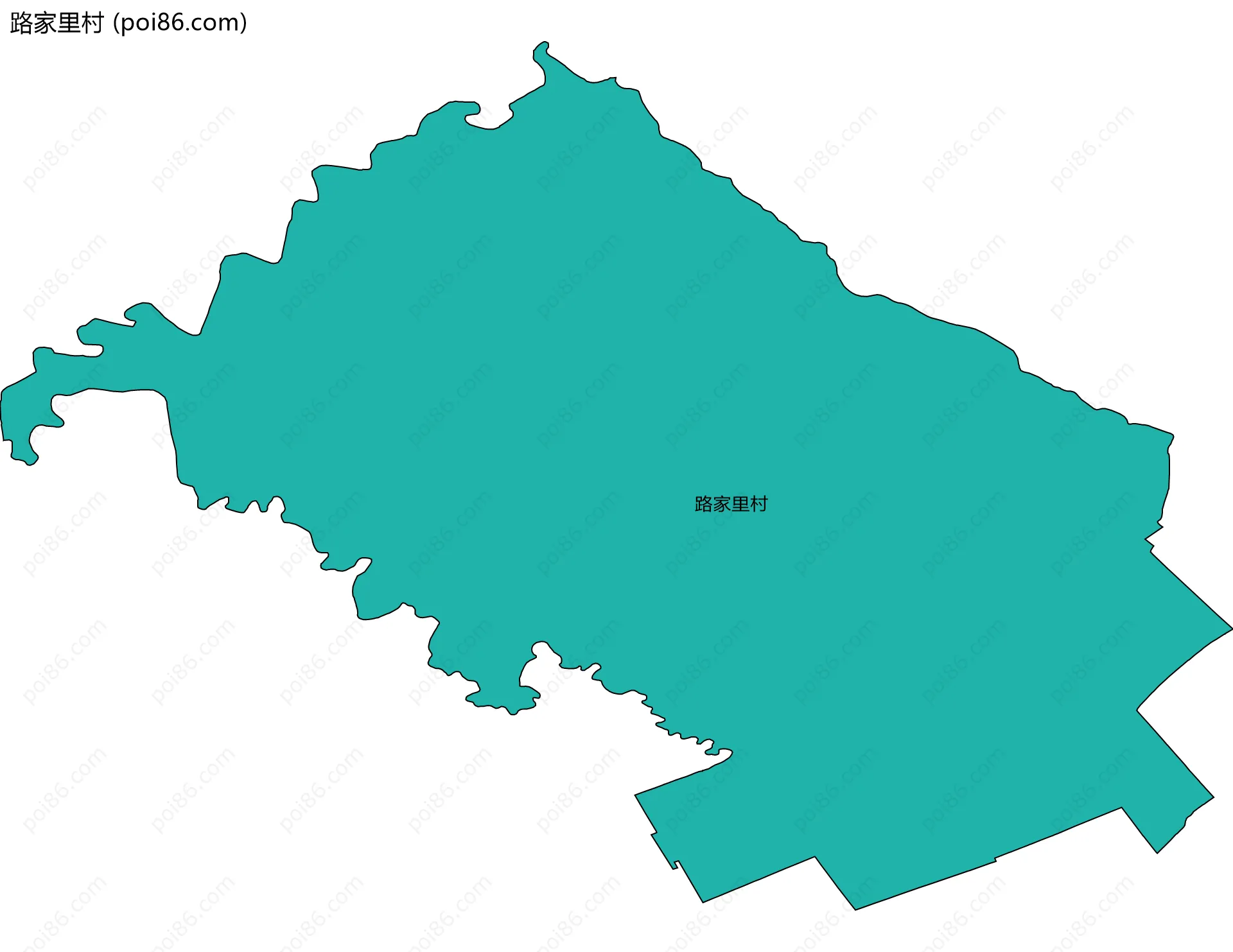 路家里村边界地图