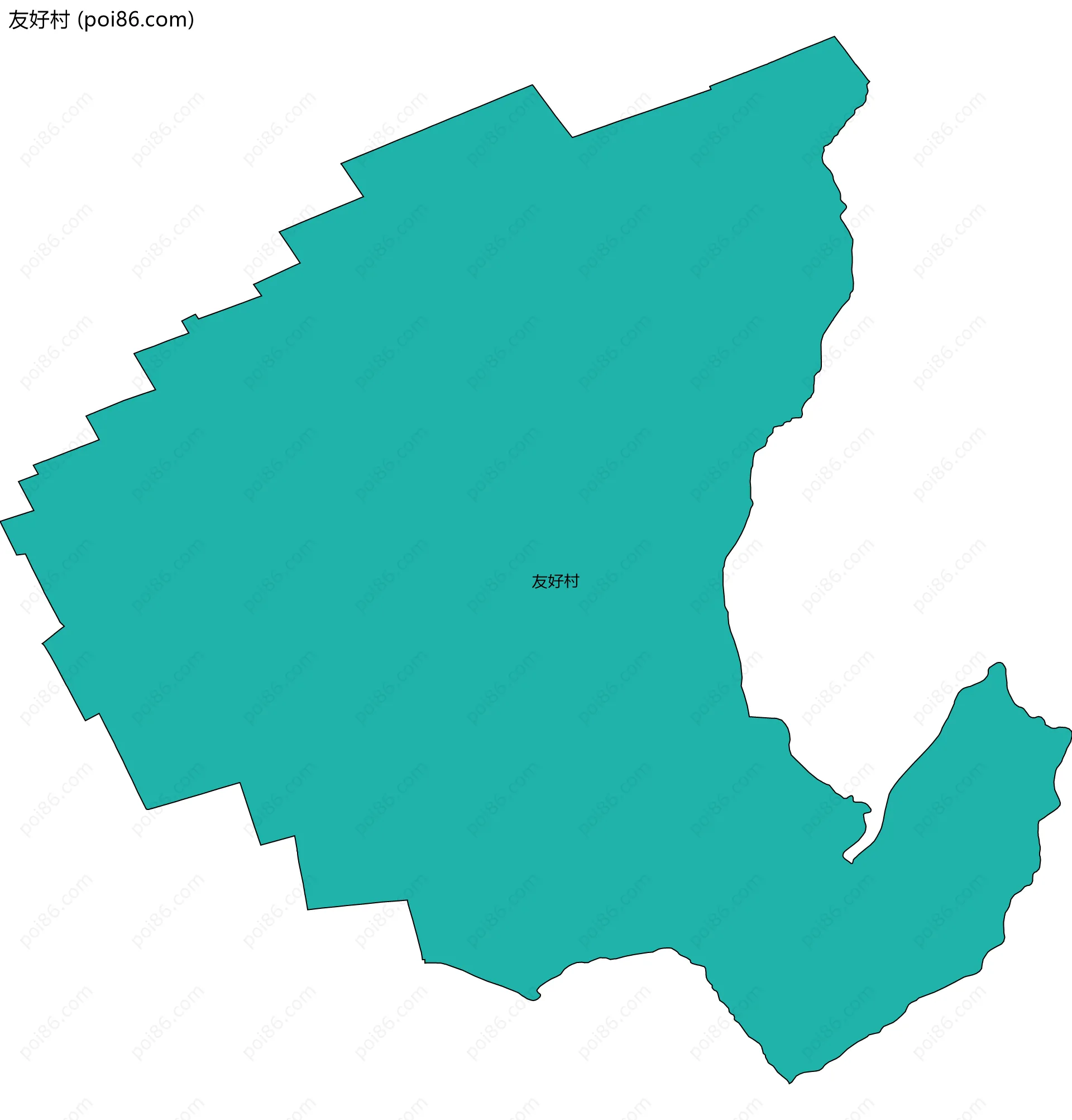 友好村边界地图