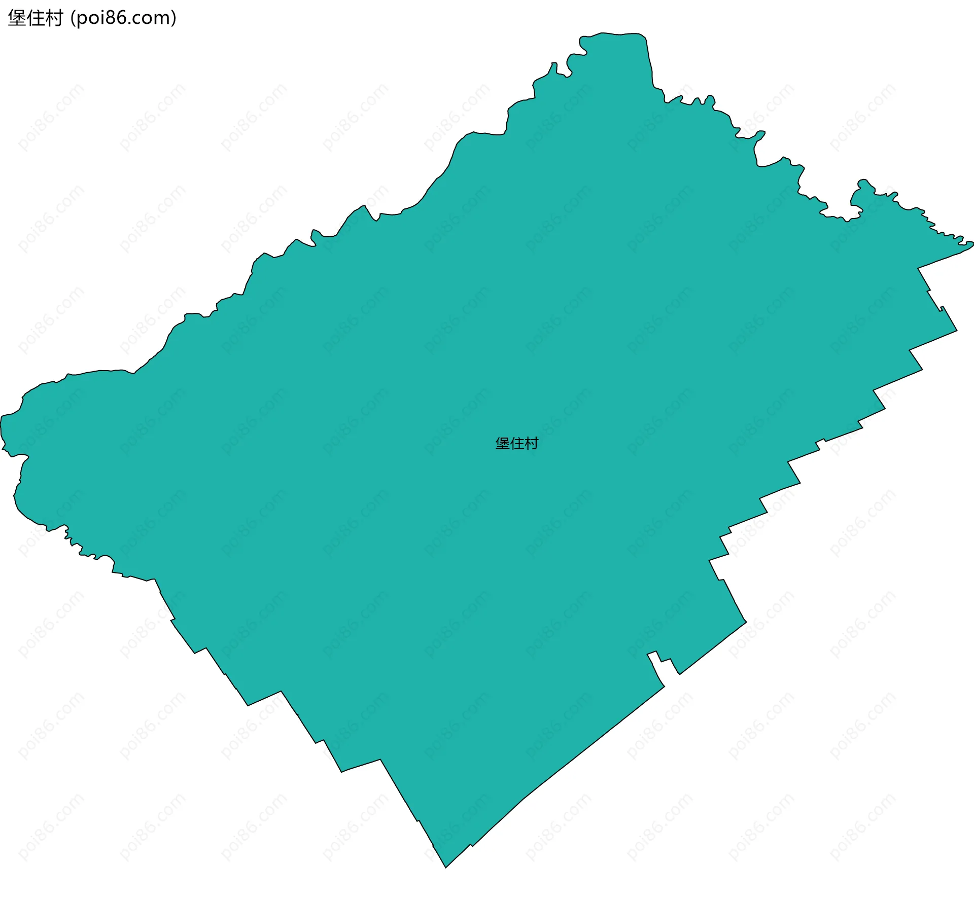 堡住村边界地图