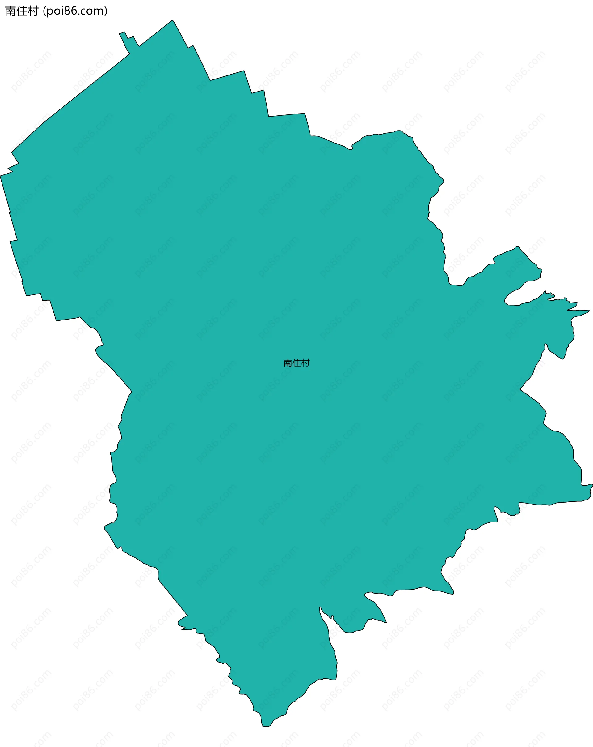 南住村边界地图