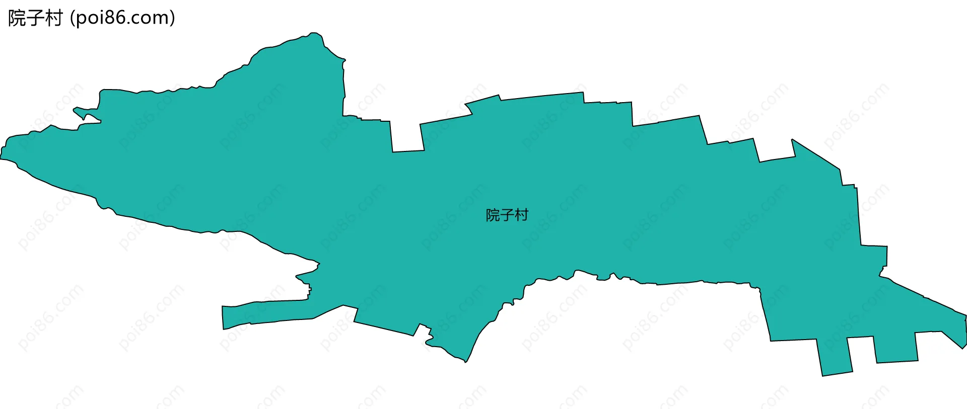 院子村边界地图
