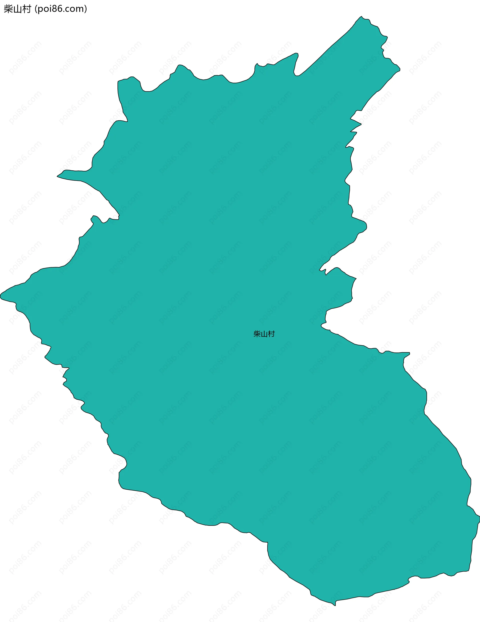 柴山村边界地图