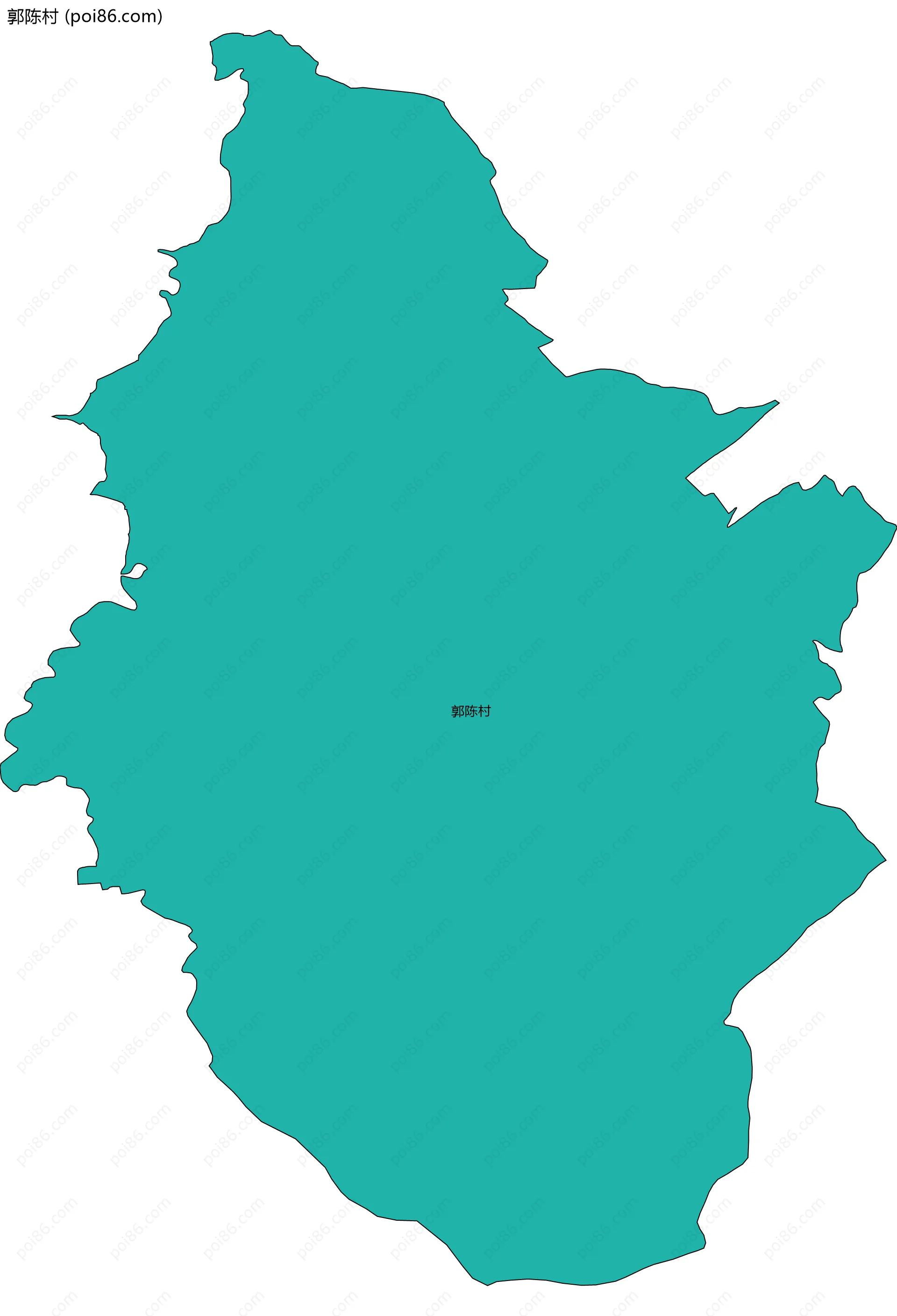 郭陈村边界地图