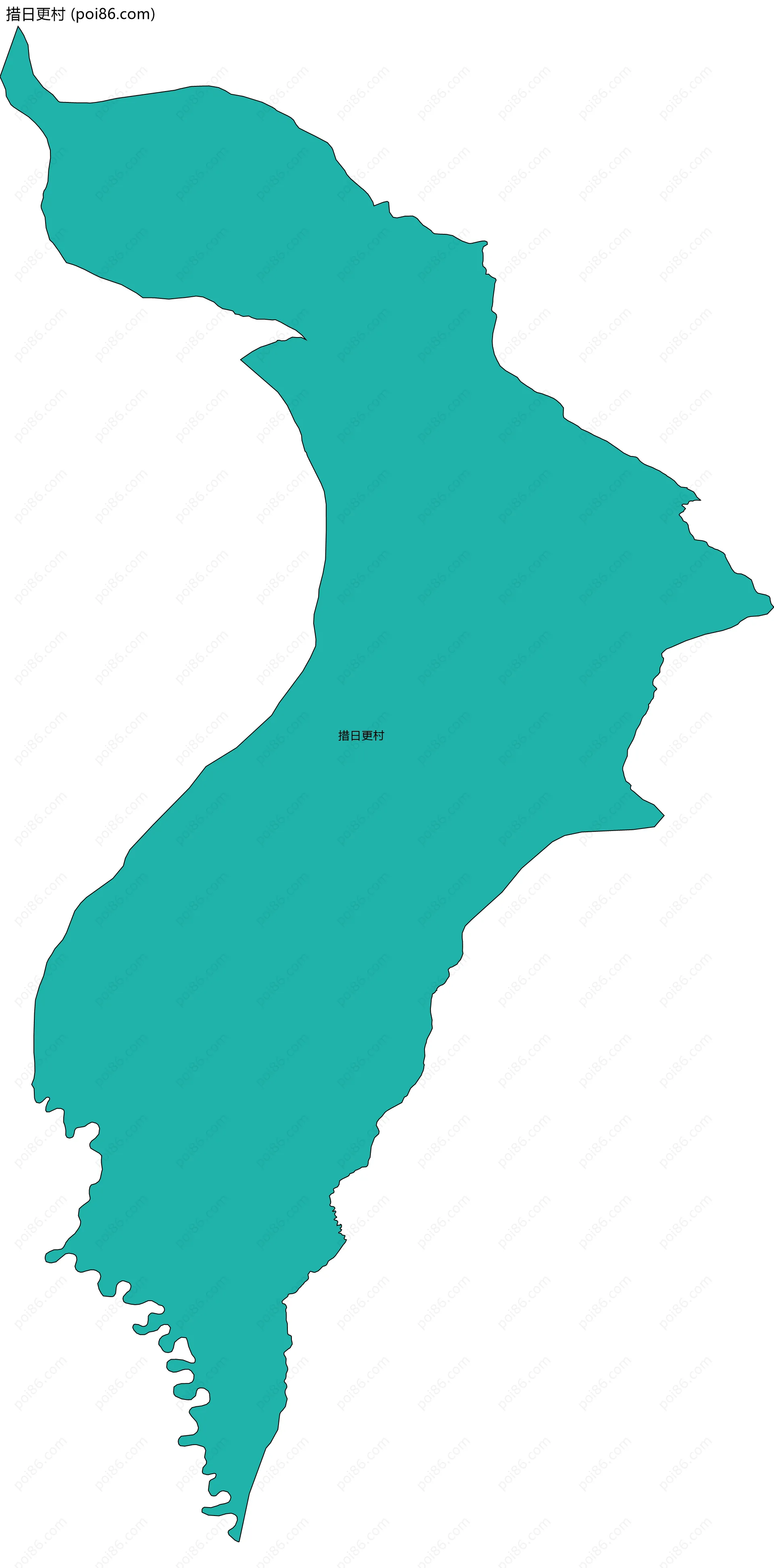措日更村边界地图