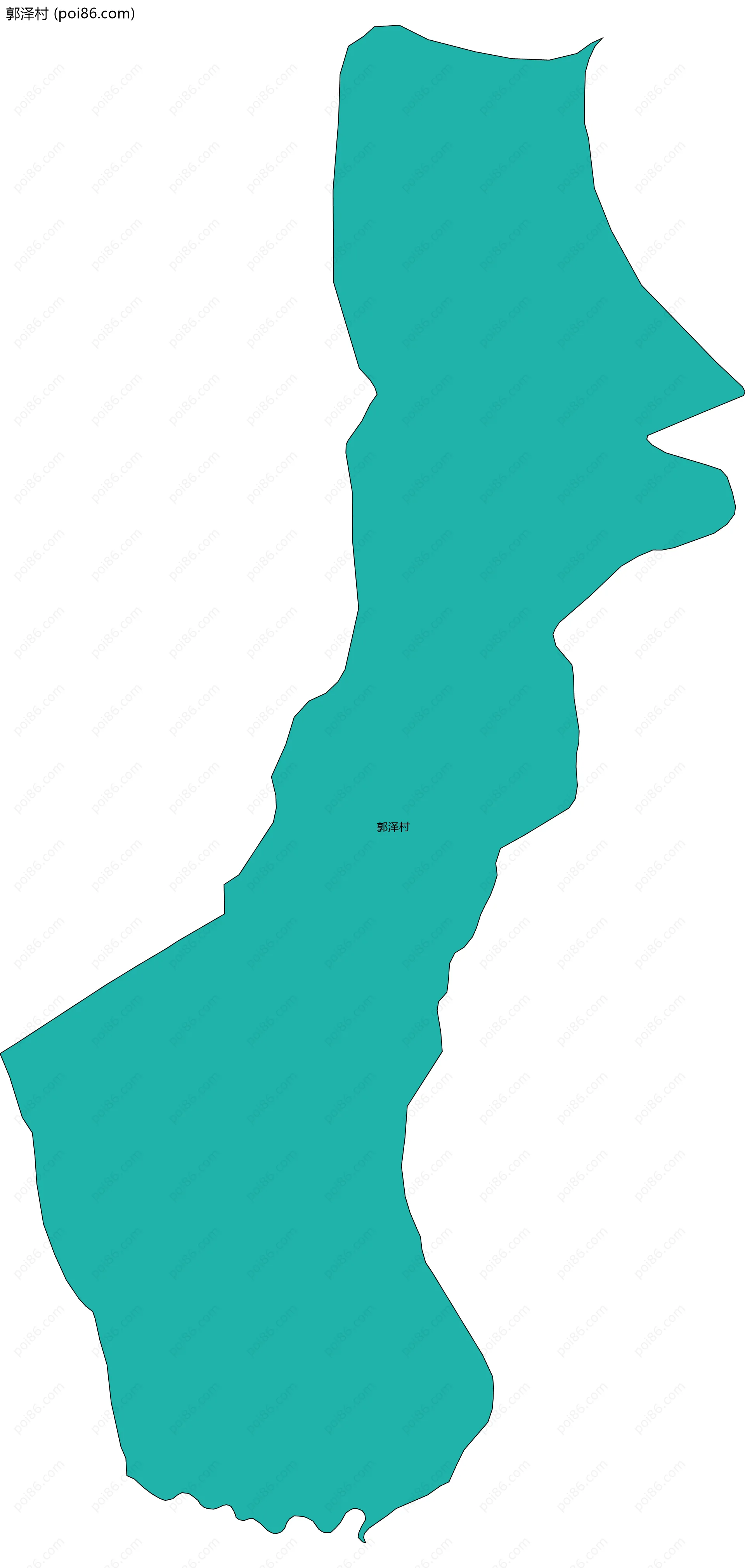郭泽村边界地图