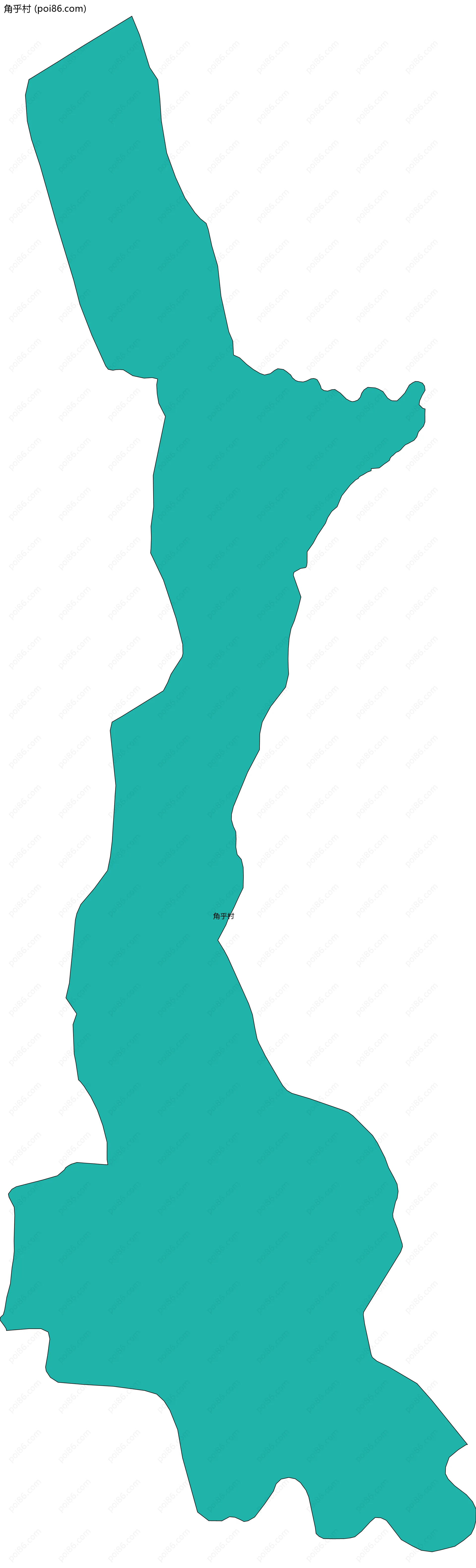 角乎村边界地图