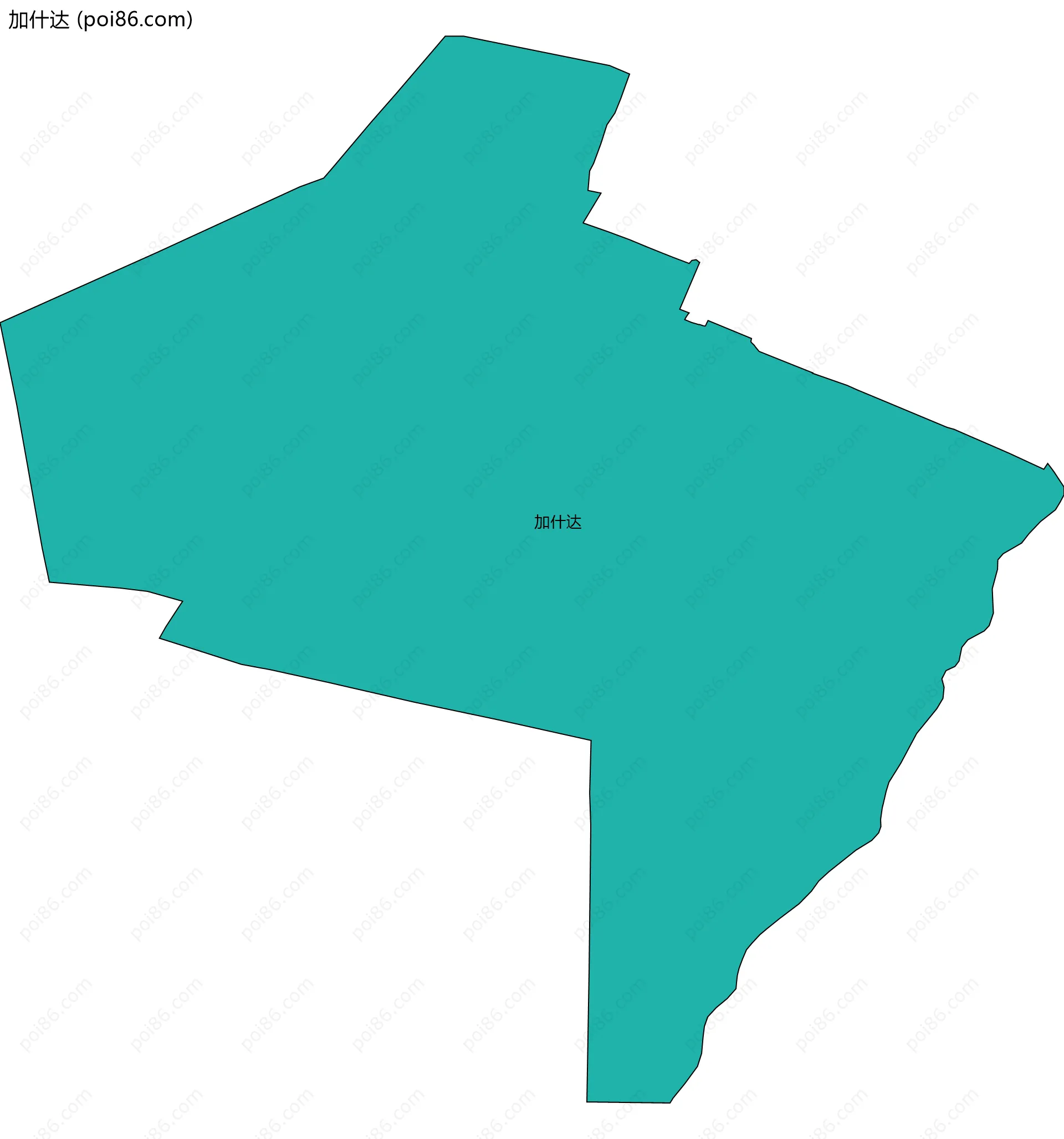 加什达边界地图