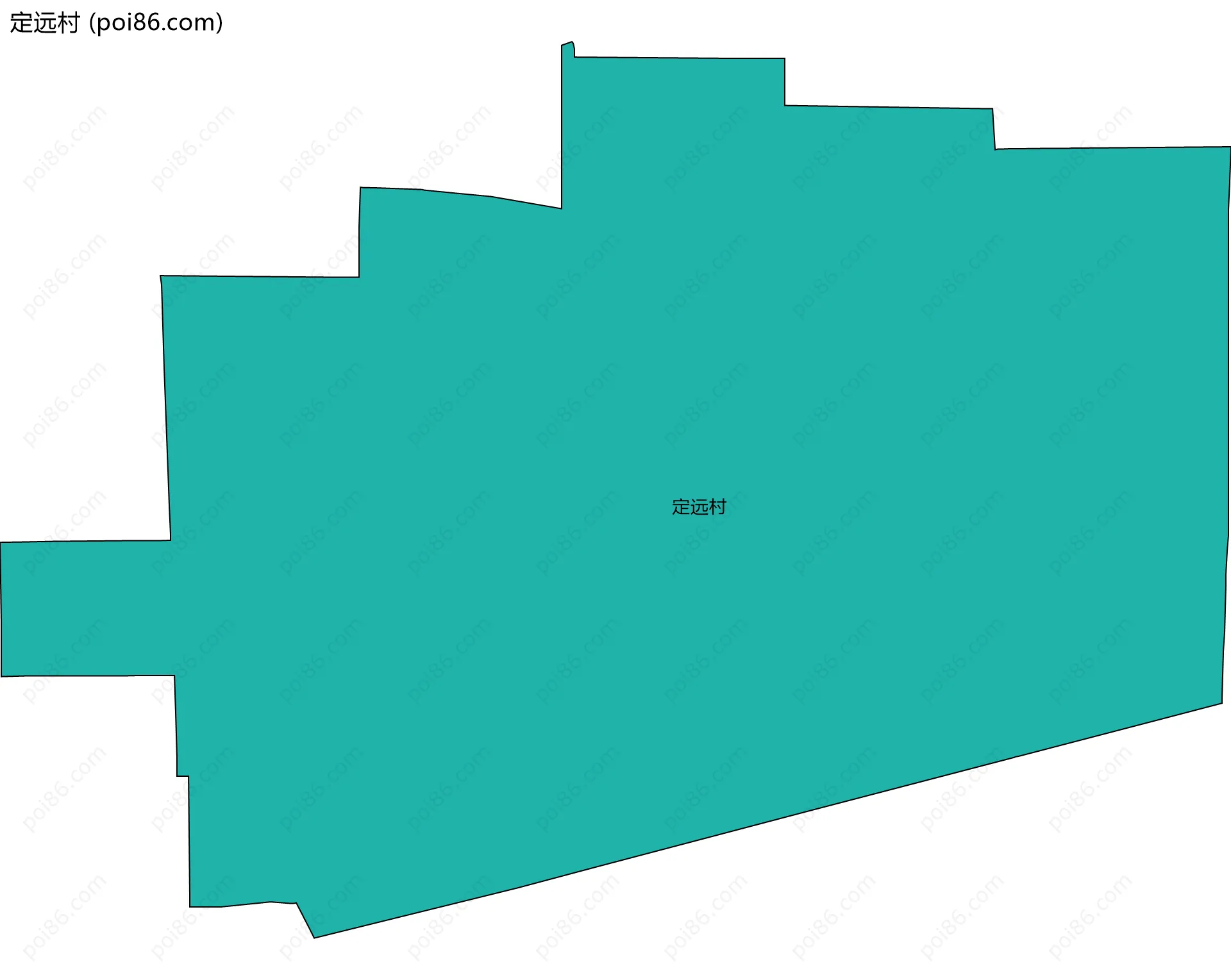 定远村边界地图