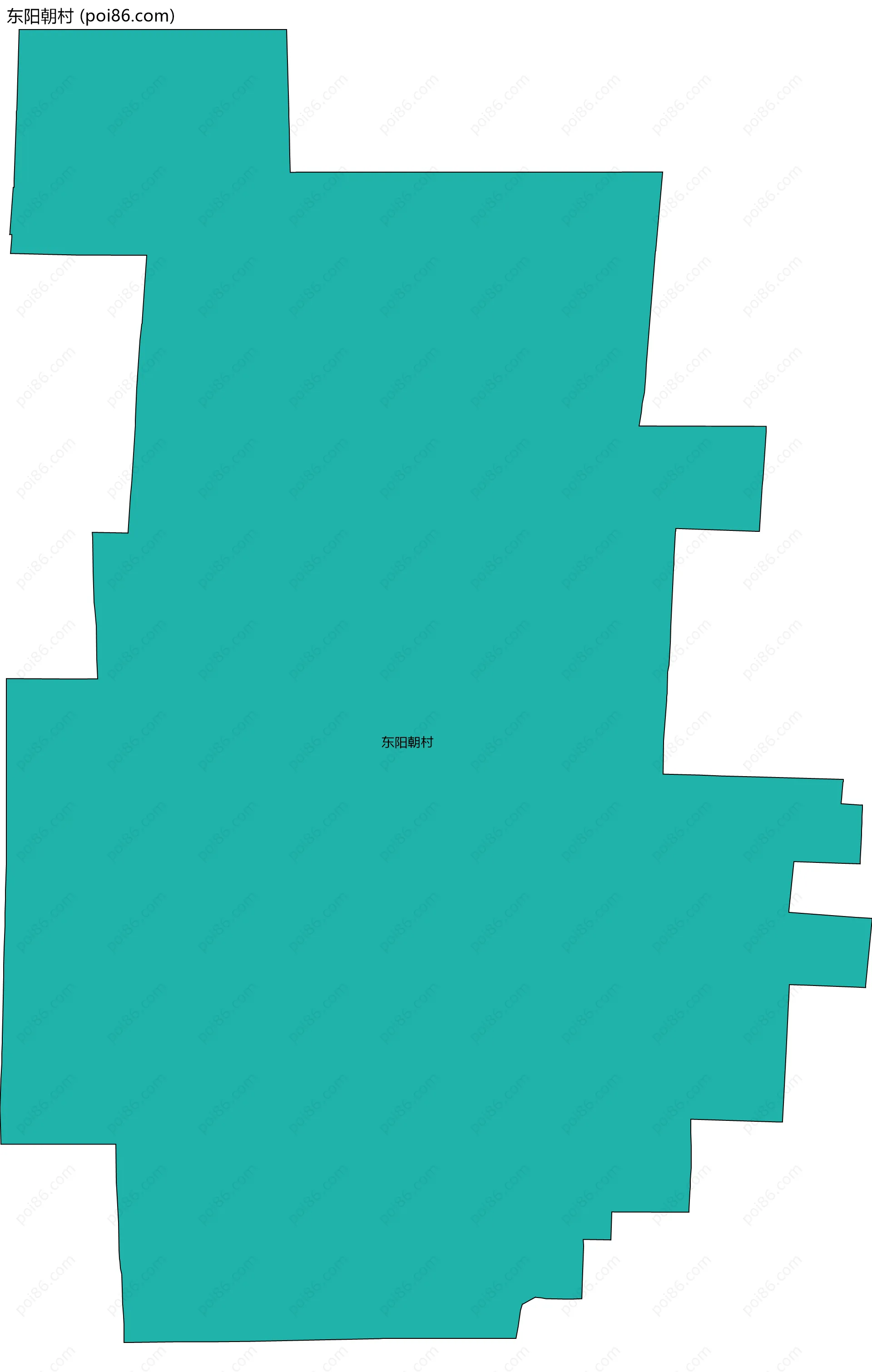 东阳朝村边界地图