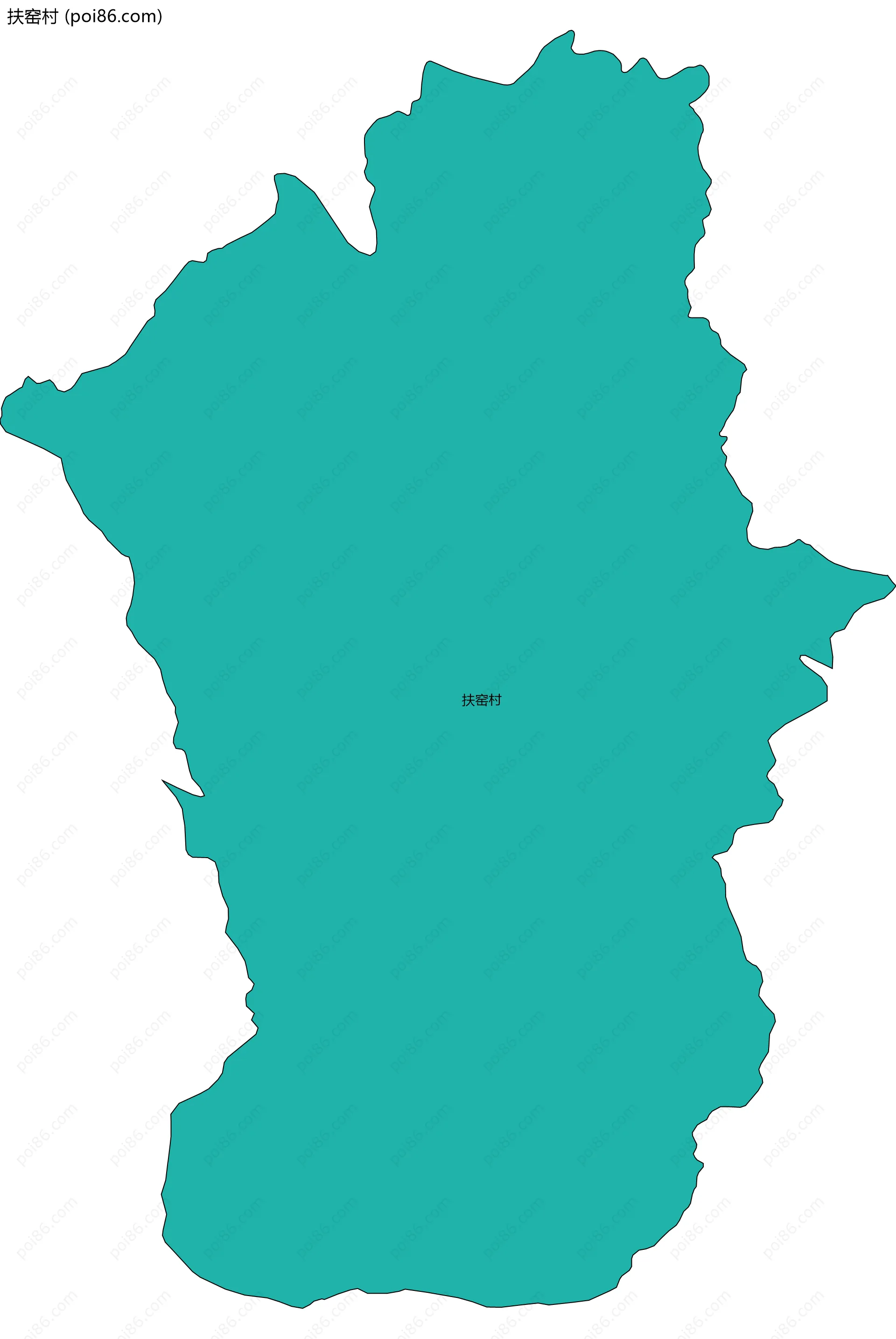 扶窑村边界地图