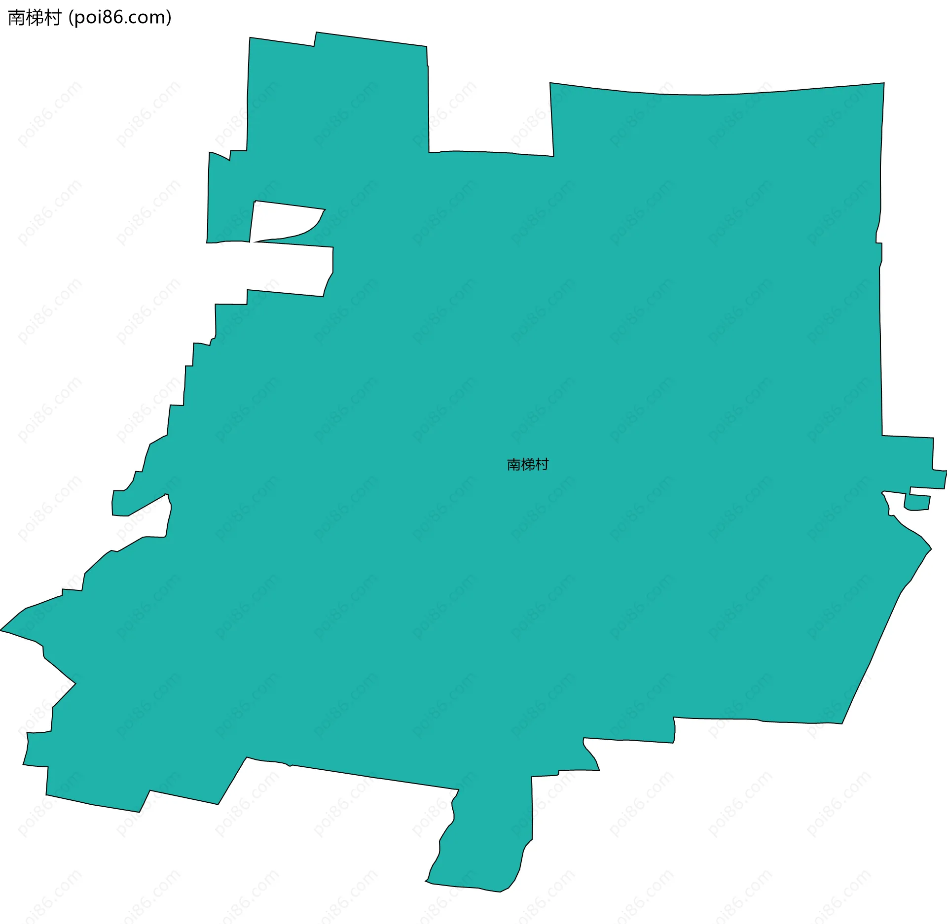 南梯村边界地图