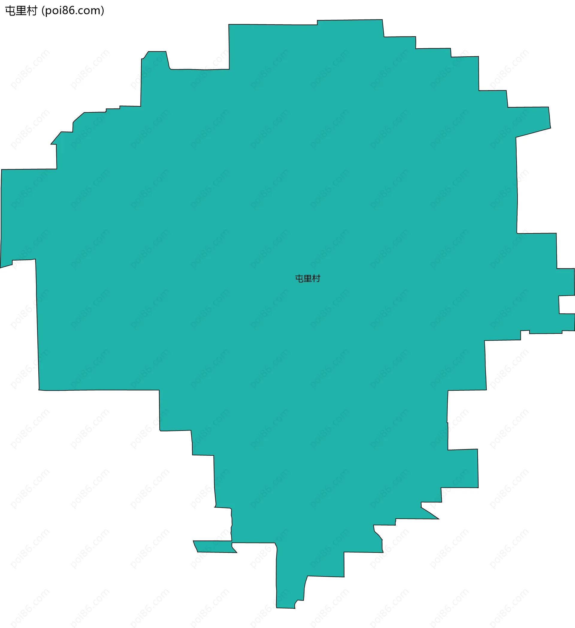 屯里村边界地图