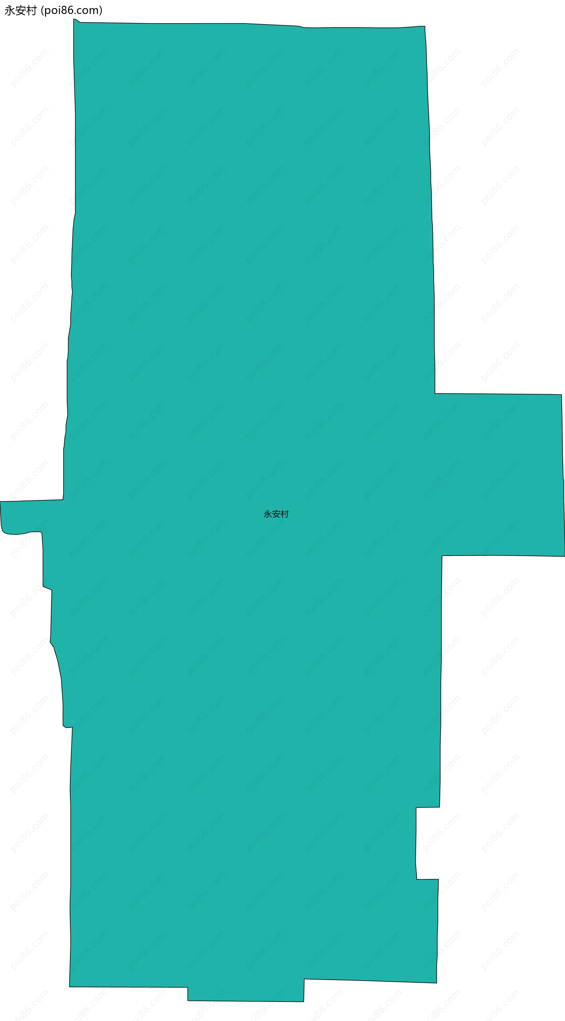 永安村边界地图