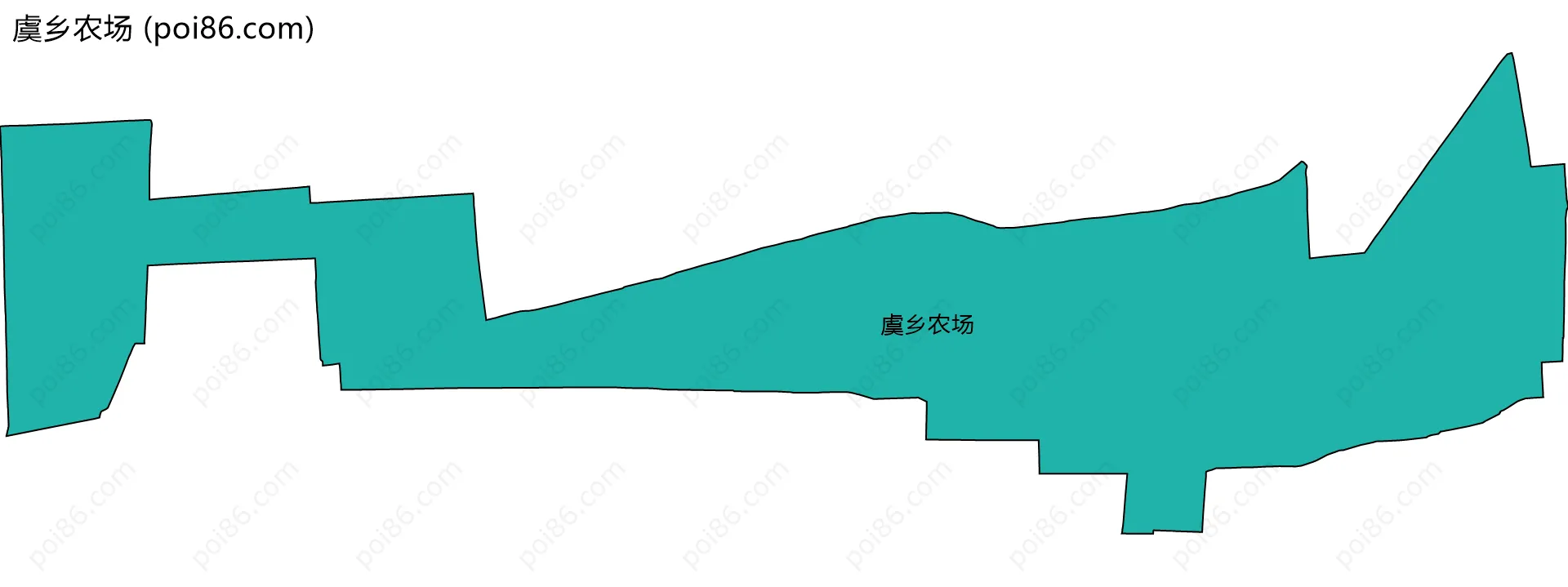 虞乡农场边界地图